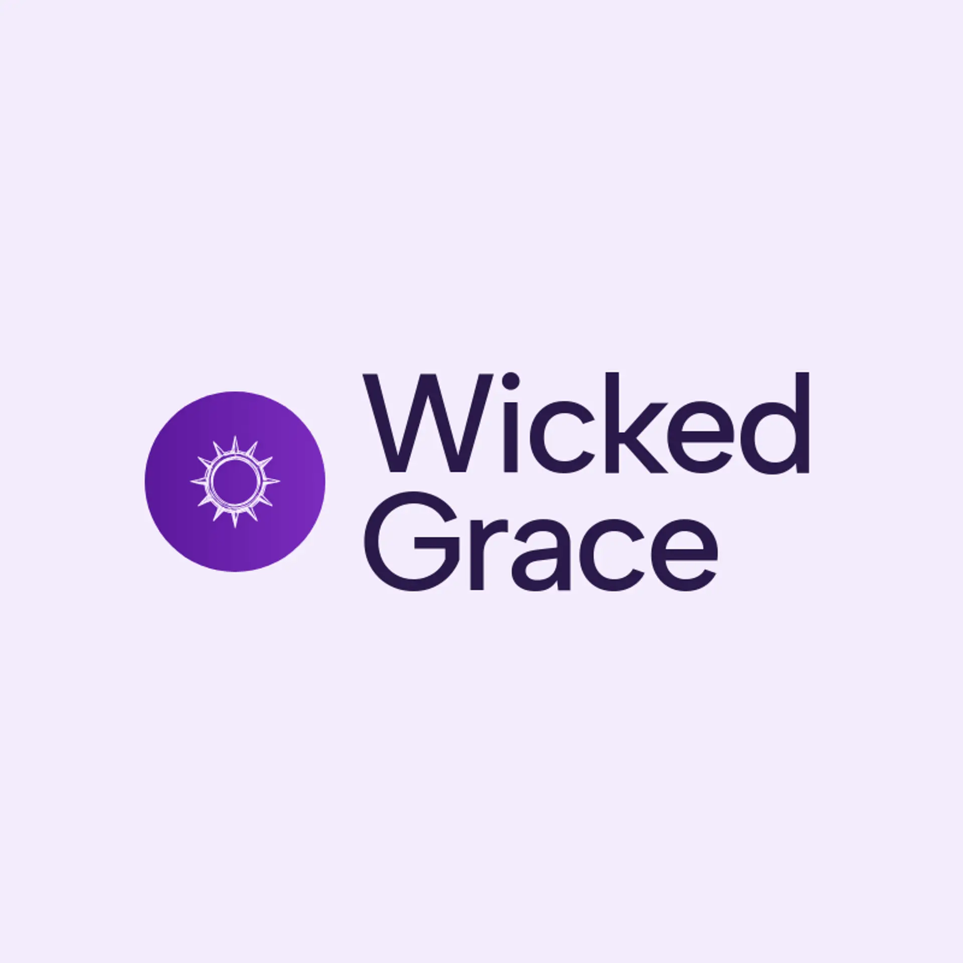 Wicked Grace logo for death metal