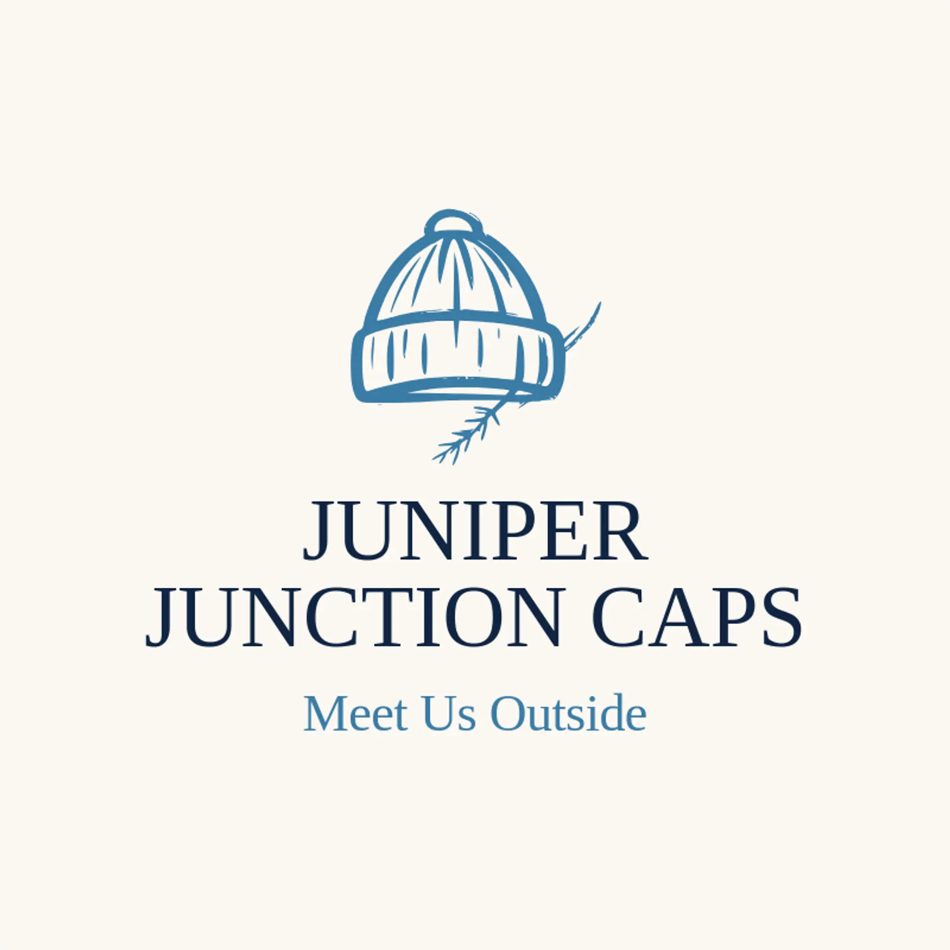 Juniper Junction Caps logo for beanie