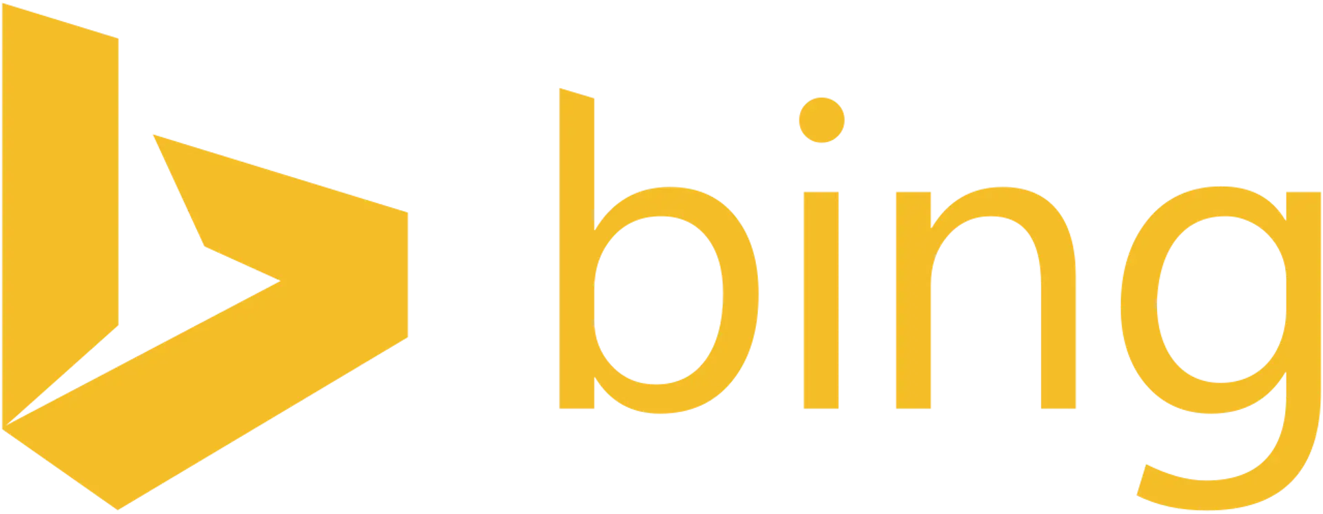 Bing logo 2013 to 2016