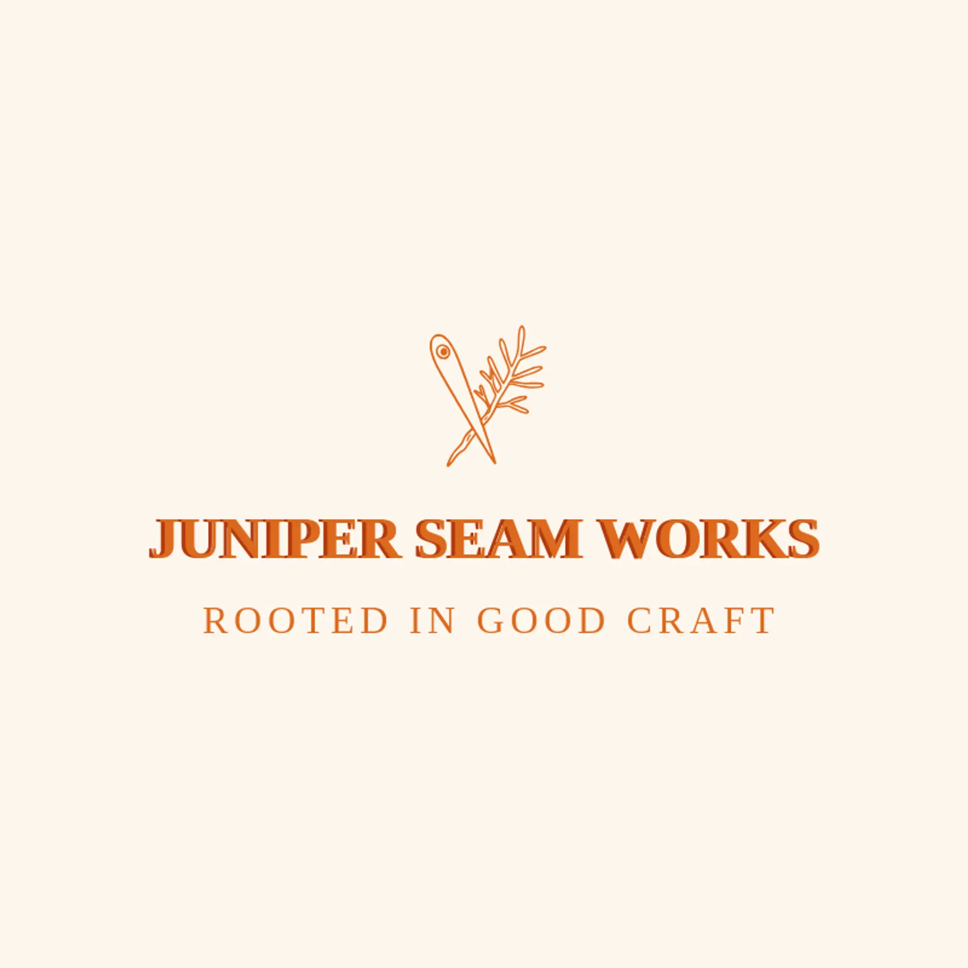 Juniper Seam Works logo for stitching