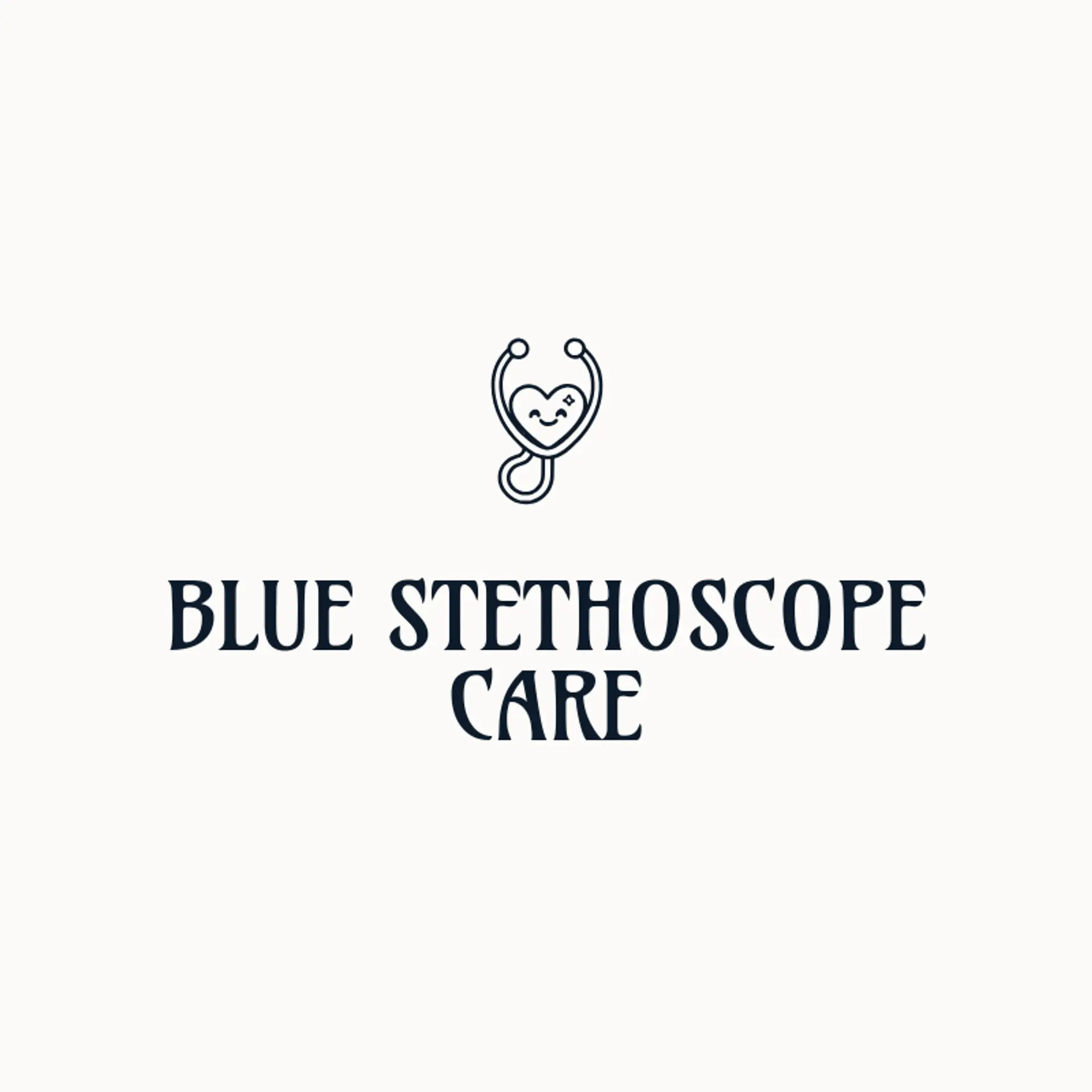 Blue Stethoscope Care logo for veterinary