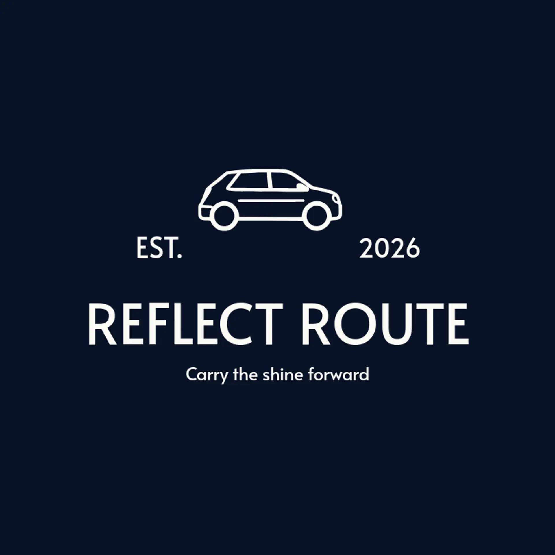 Reflect Route logo for detailing