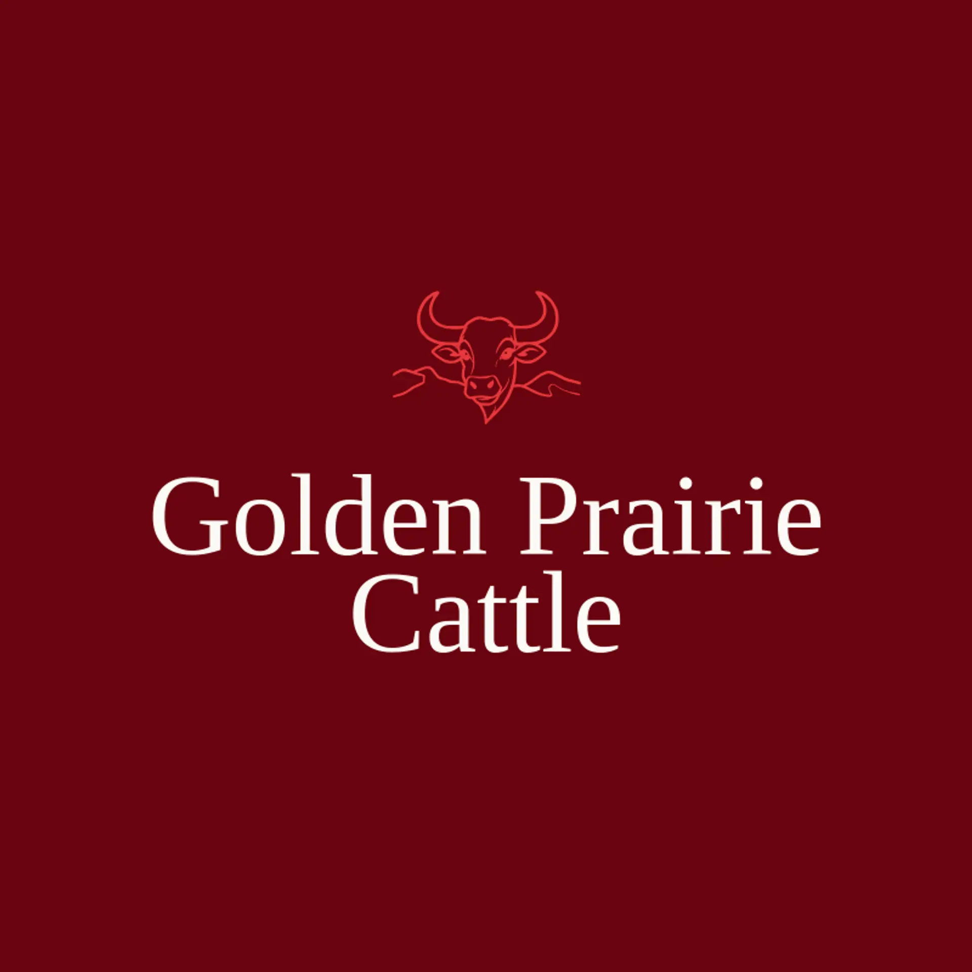 Golden Prairie Cattle logo for longhorn