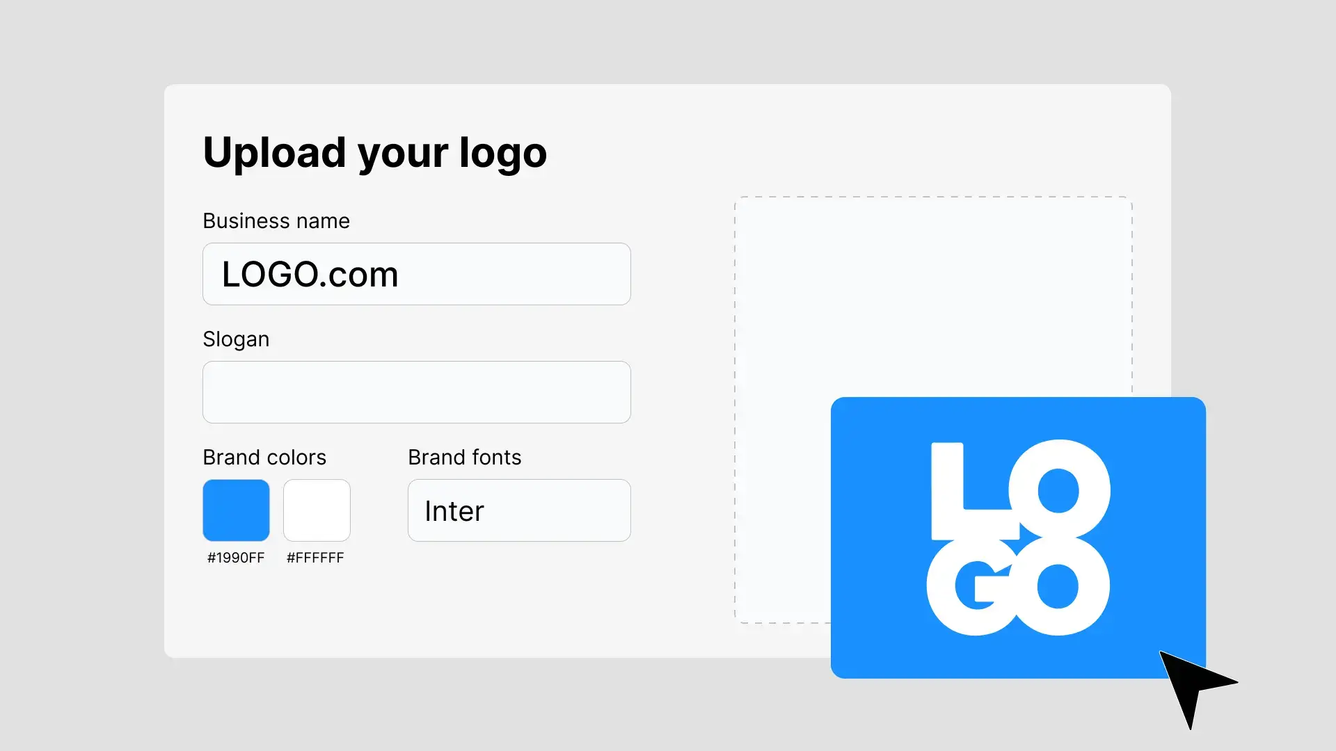 Upload a logo