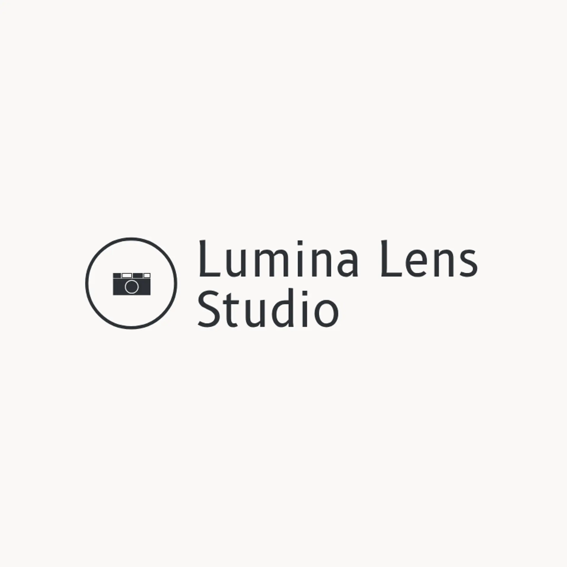 Lumina Lens Studio logo for photography business