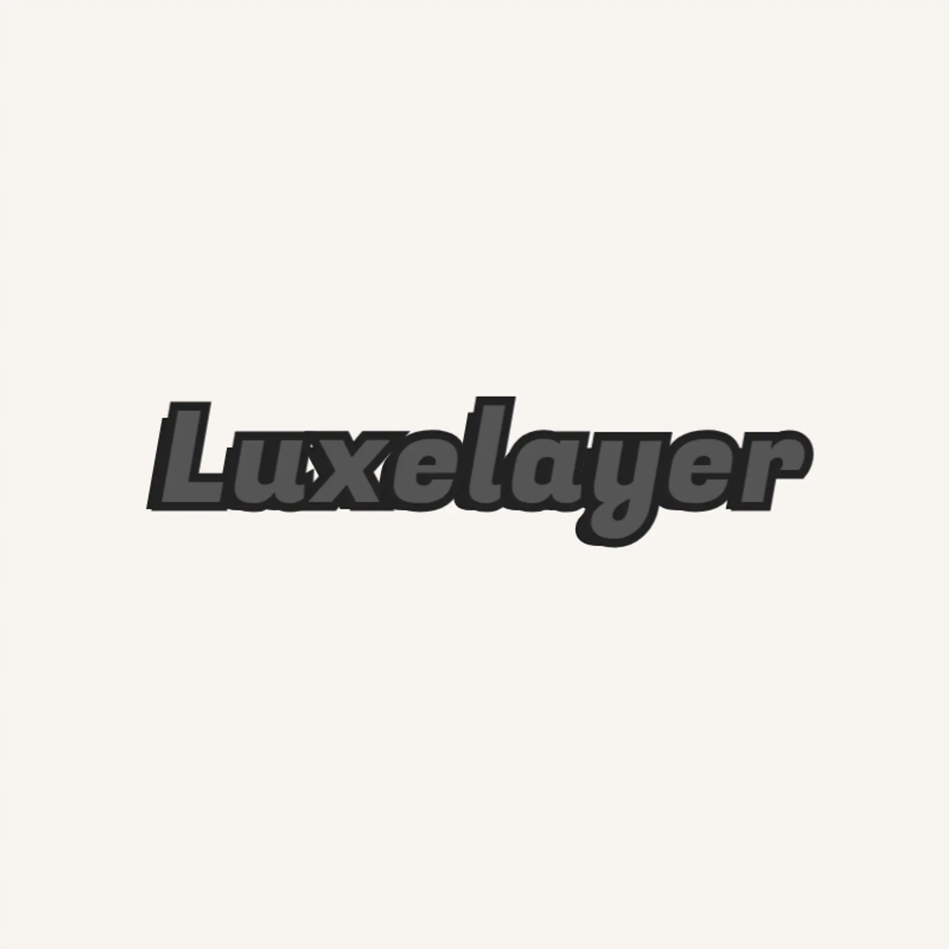 LuxeLayer logo for fashion line