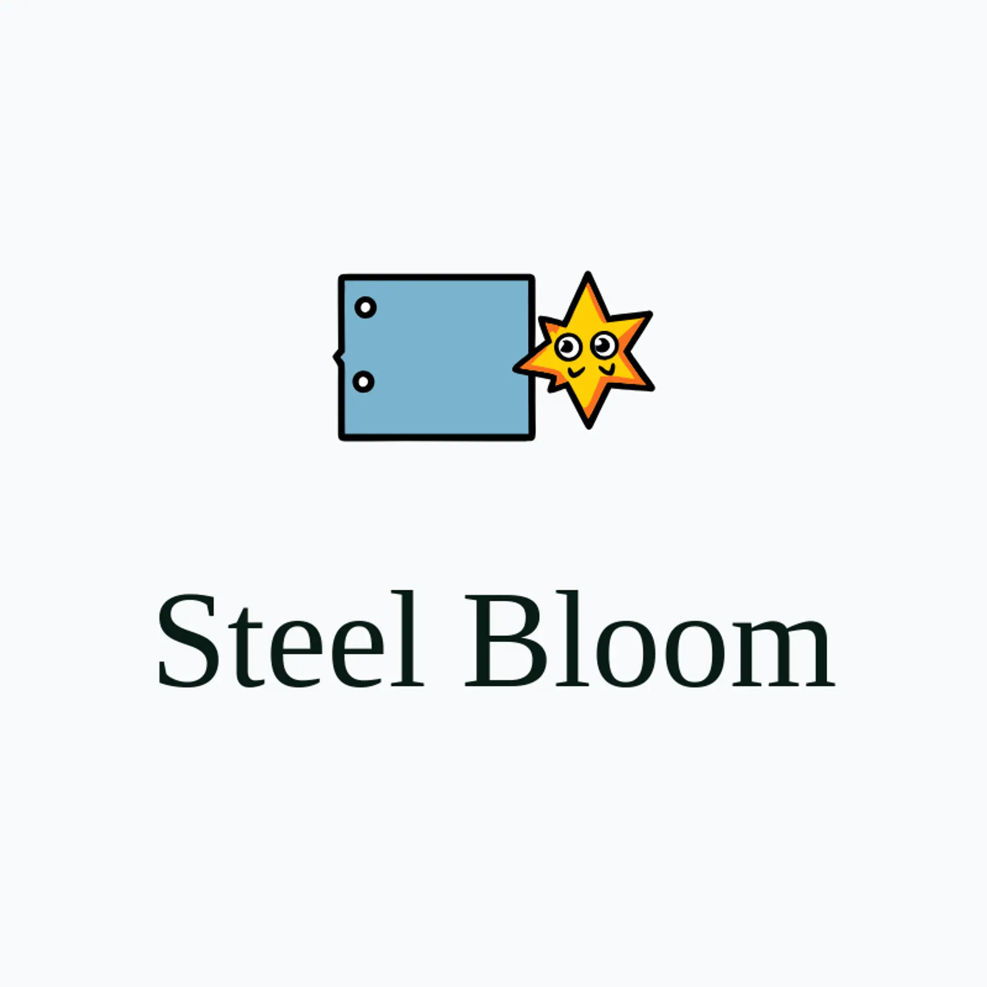 Steel Bloom logo for fabrication