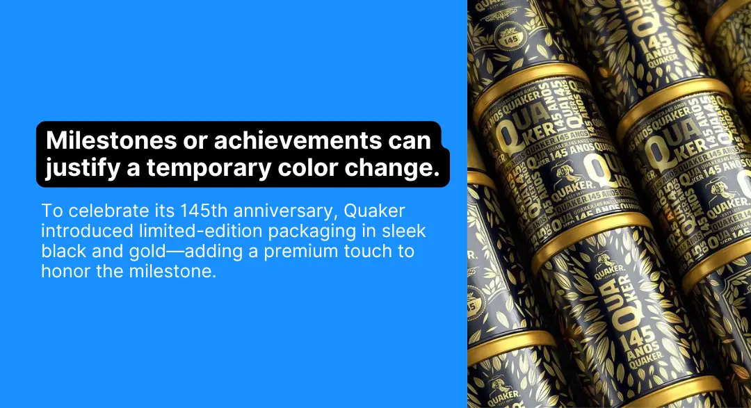 change your logo during milestones or achievements