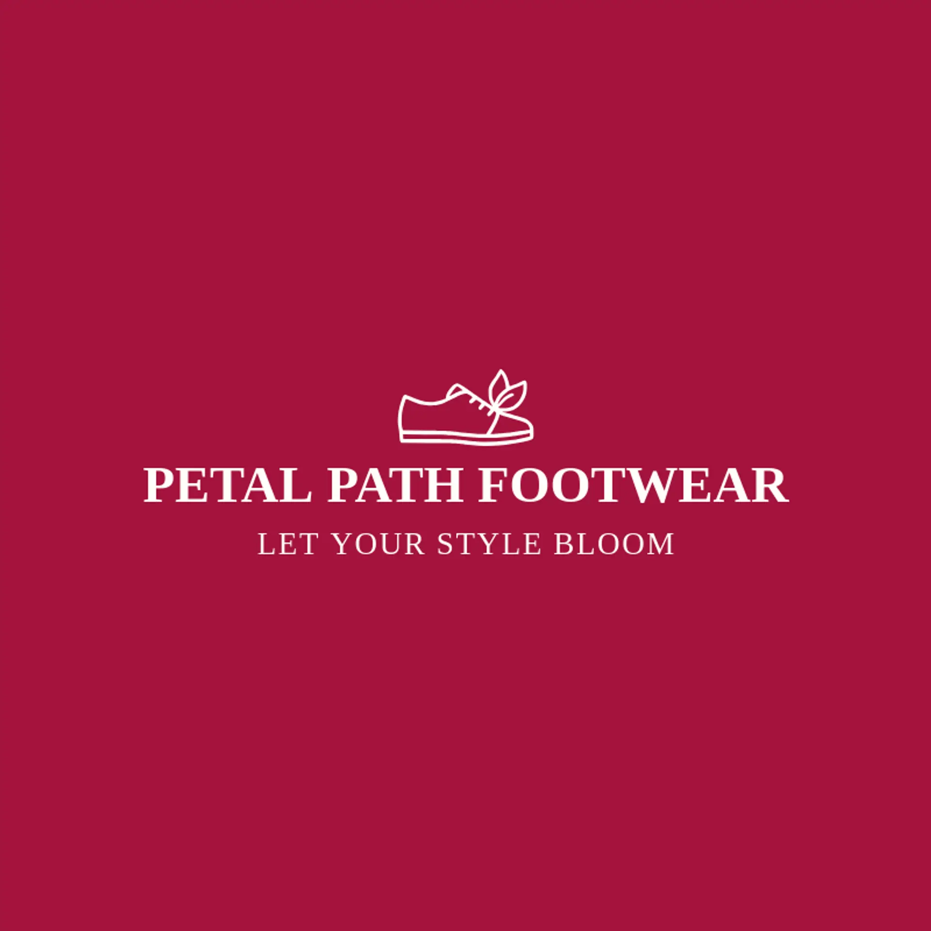 Petal Path Footwear logo for shoe store