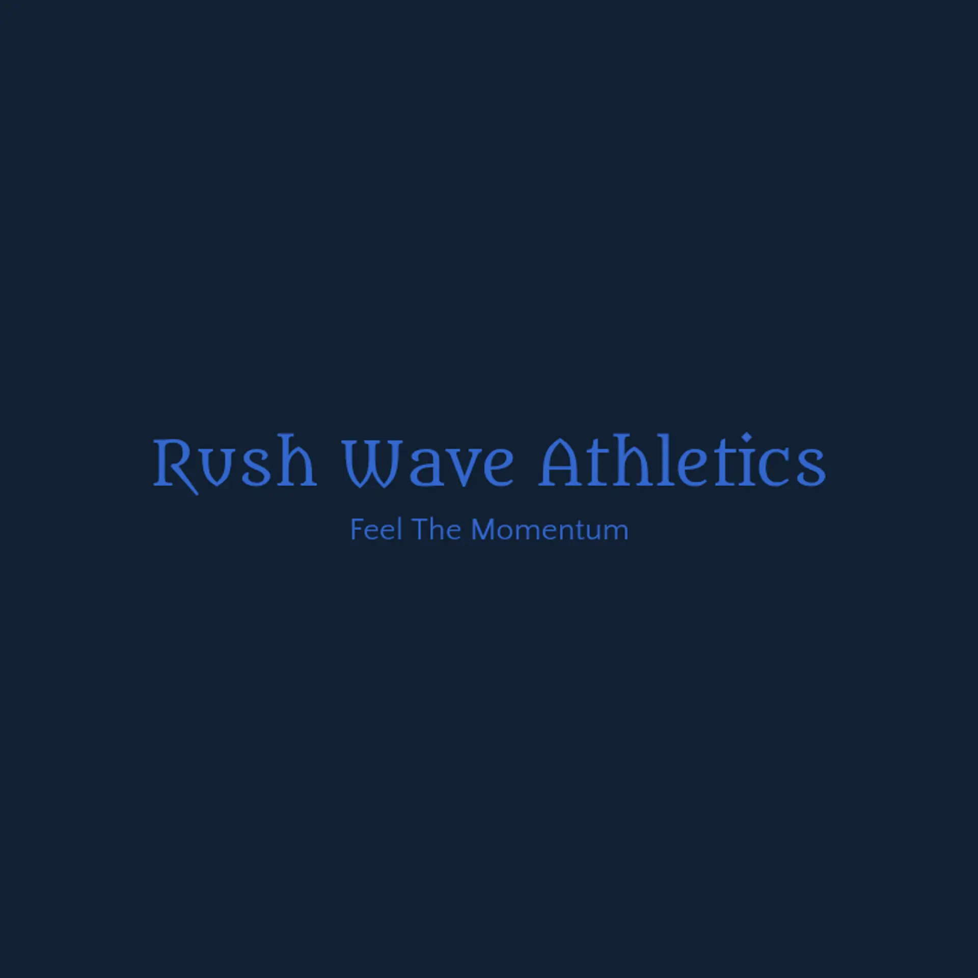 Rush Wave Athletics logo for sports brand