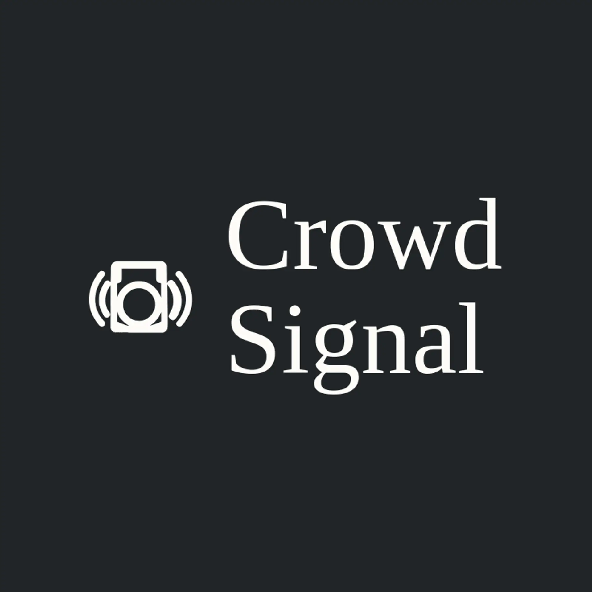 Crowd Signal logo for rock and roll