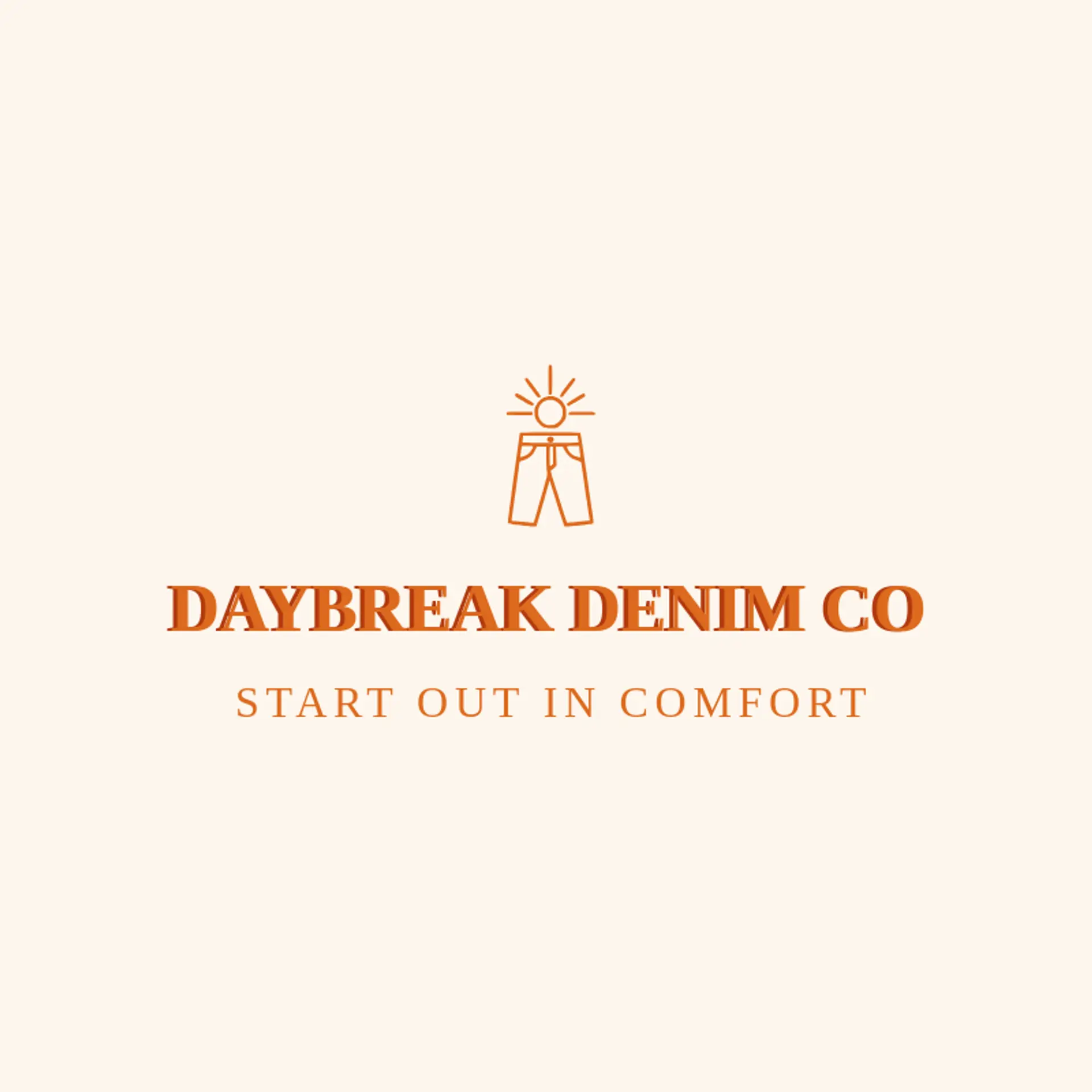 Daybreak Denim Co logo for apparel