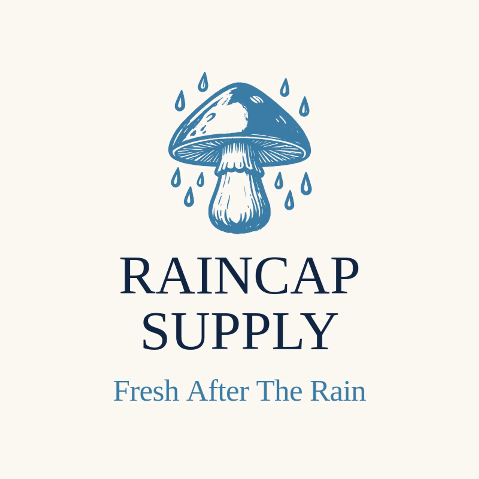 Raincap Supply logo for mushroom
