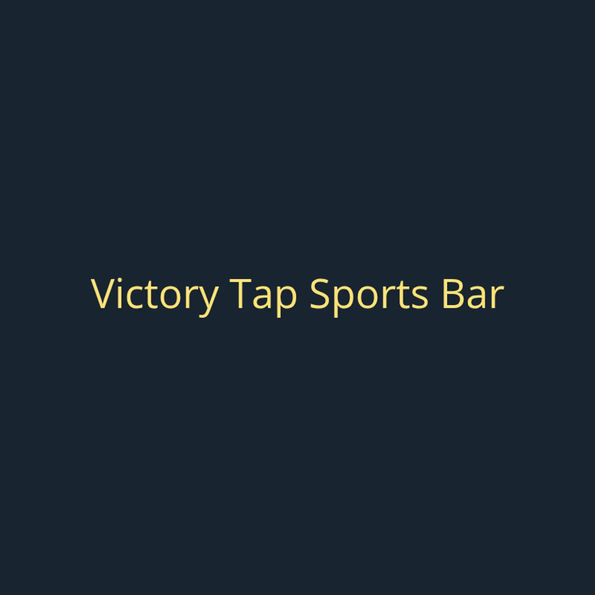 Victory Tap Sports Bar logo for sports bar