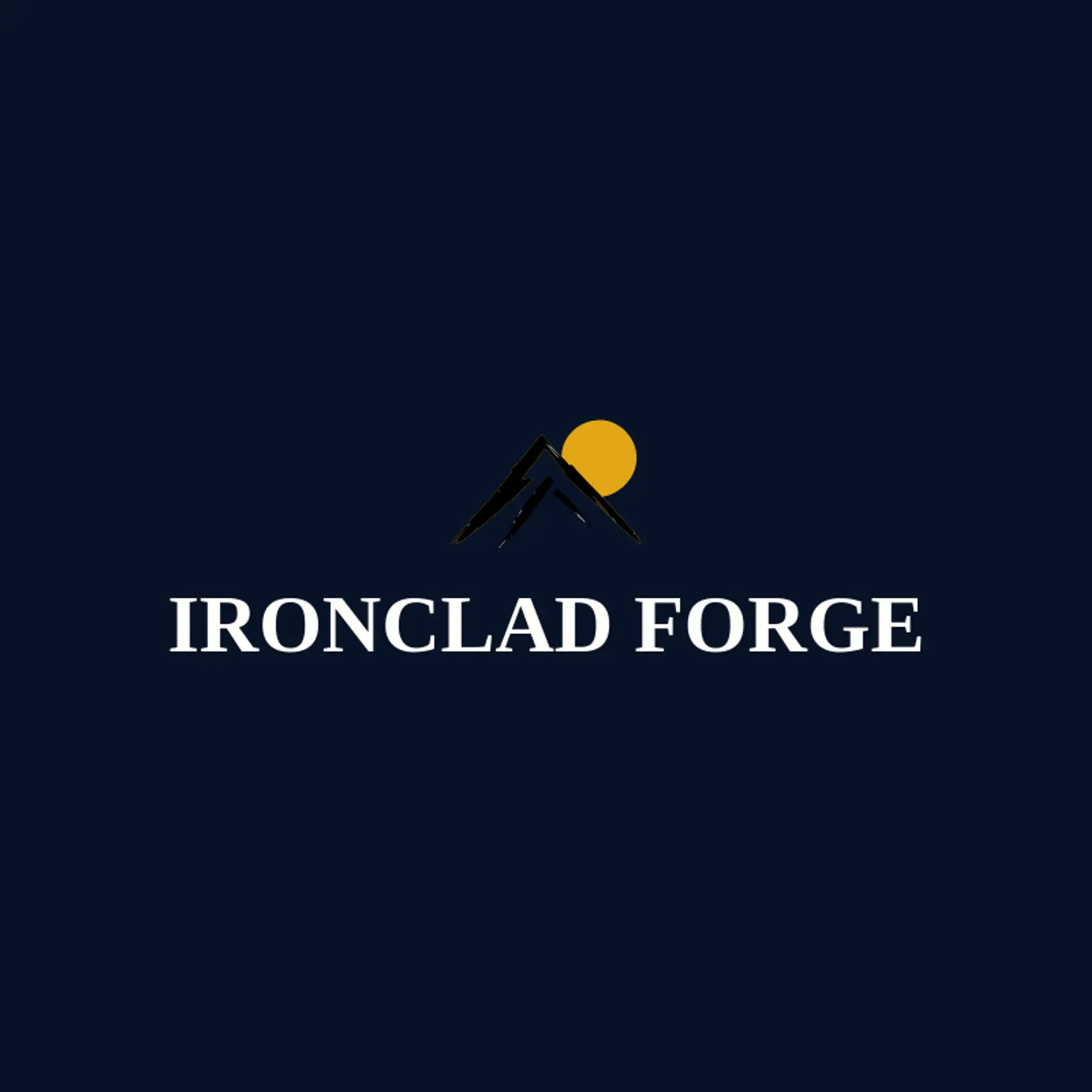 Ironclad Forge logo for masculine