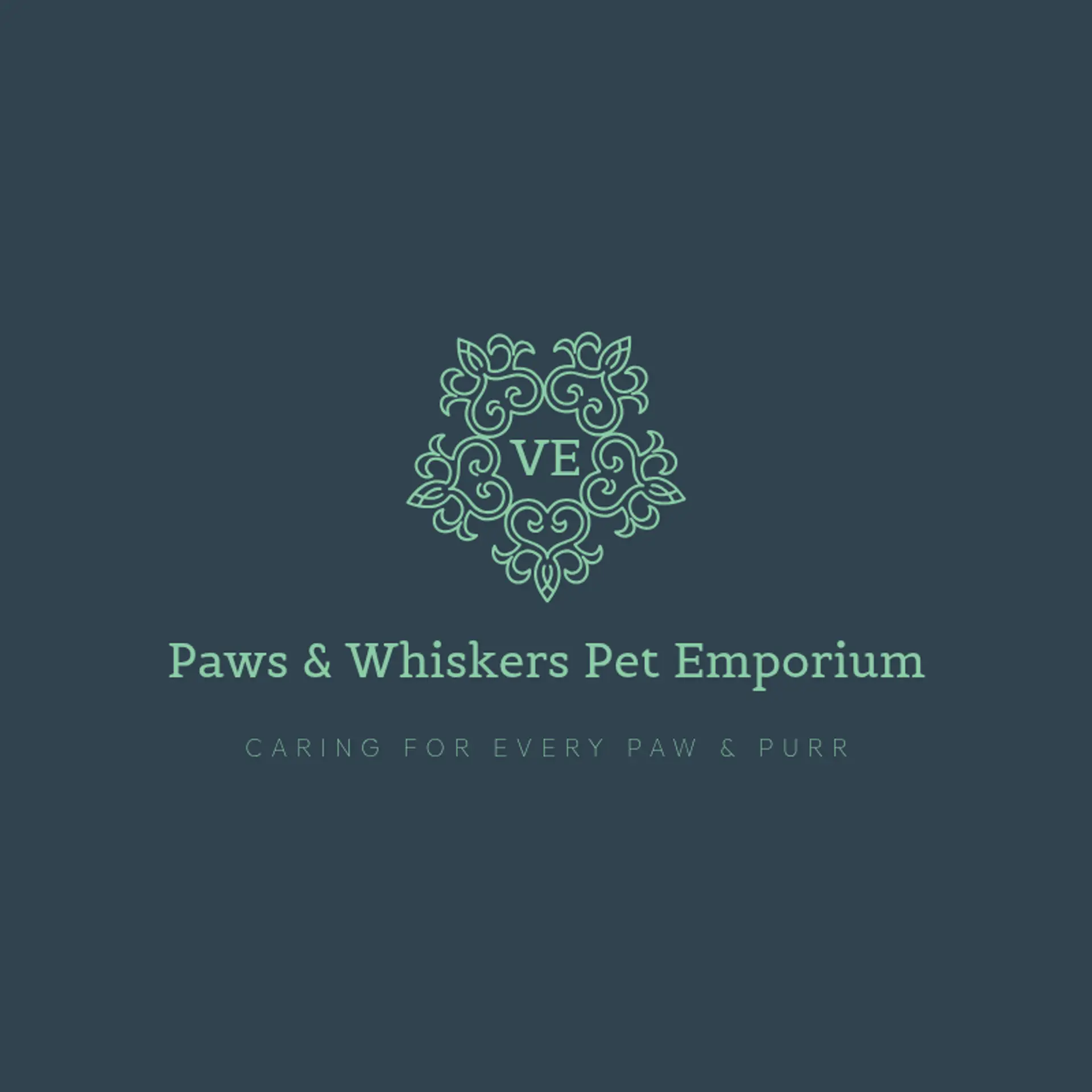 Pawfect Pets logo for pet store