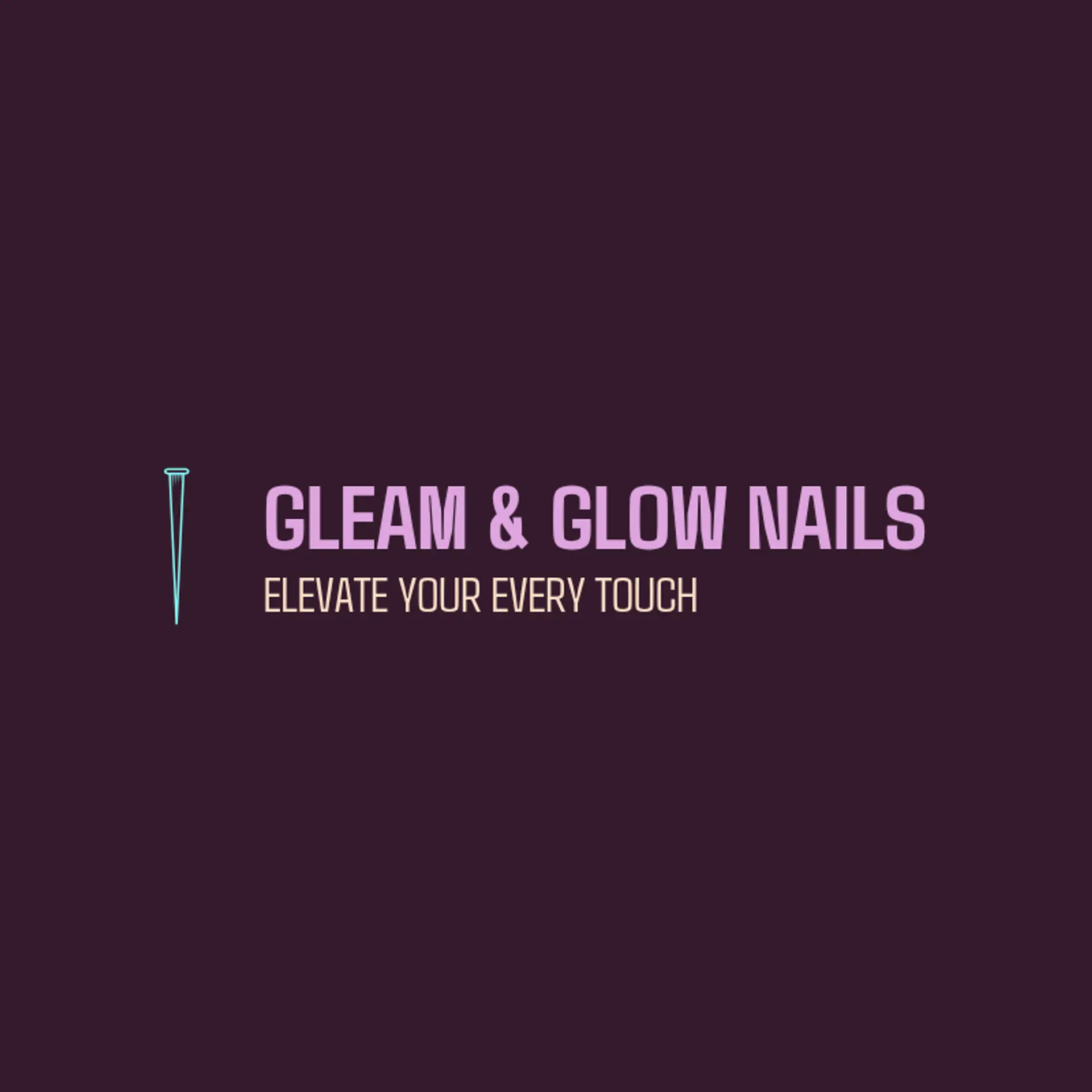 Gleam & Glow Nails logo for nail spa