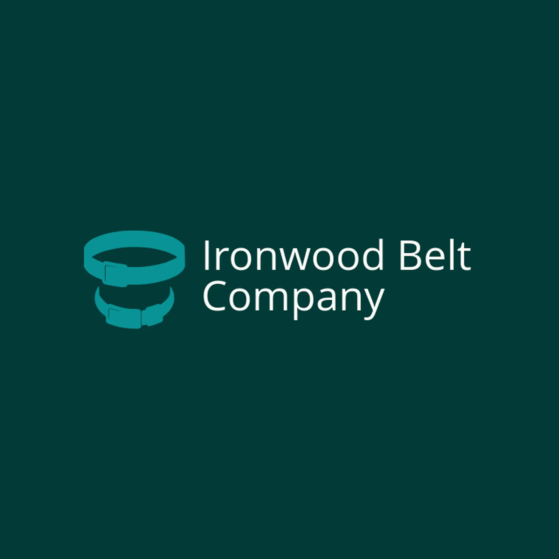 Ironwood Belt Company logo for Buckle