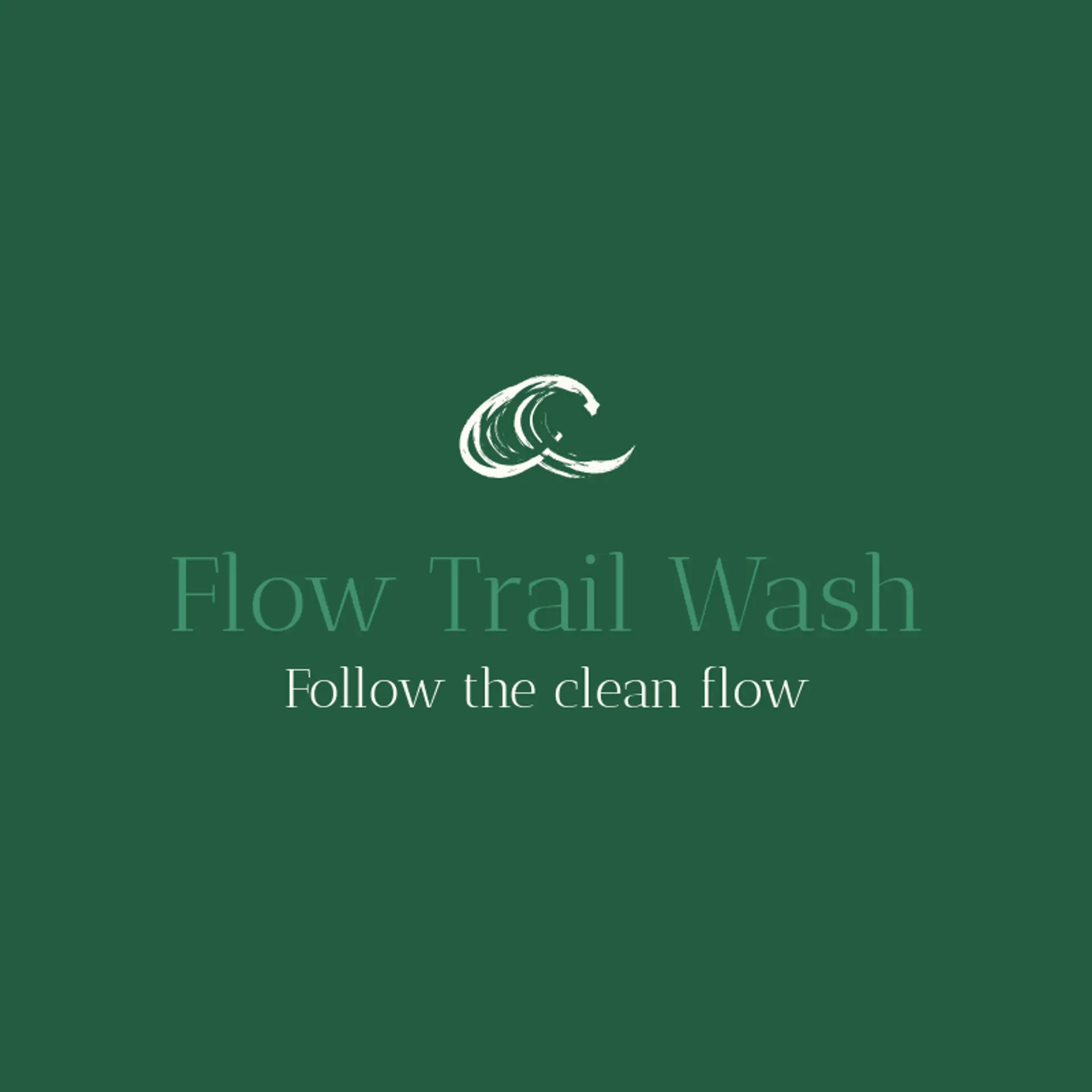 Flow Trail Wash logo for pressure washing