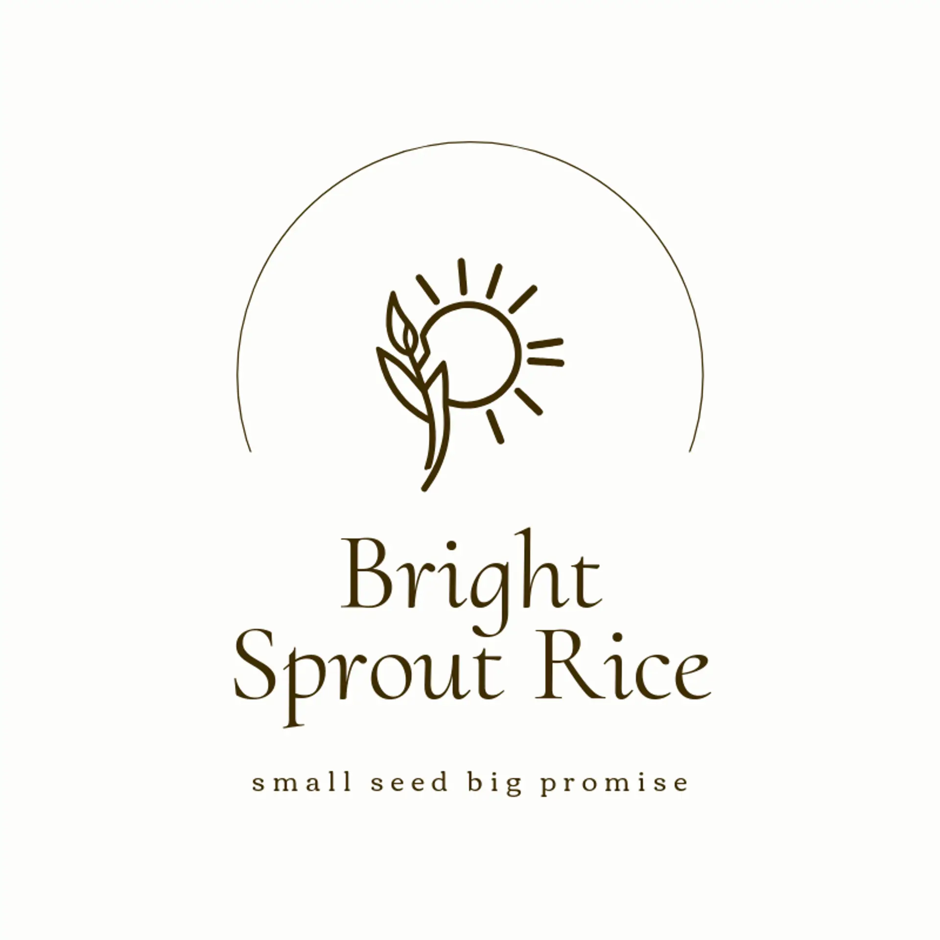 Bright Sprout Rice logo for rice