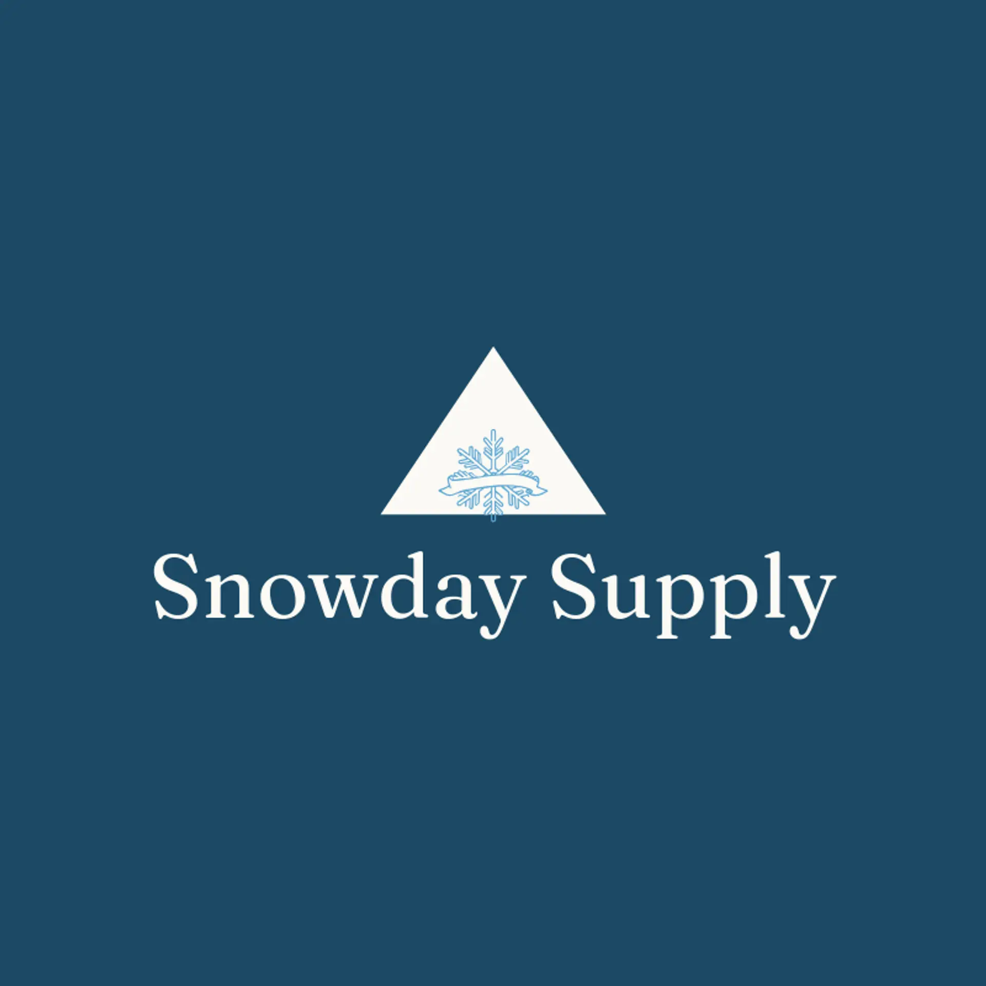 Snowday Supply logo for christmas
