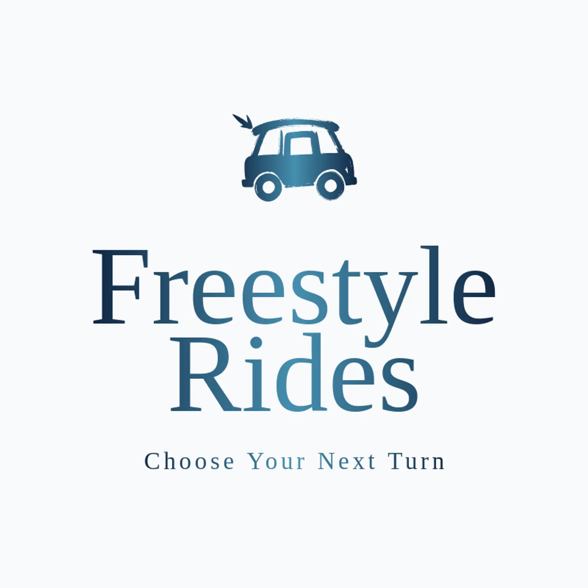 Freestyle Rides logo for transportation