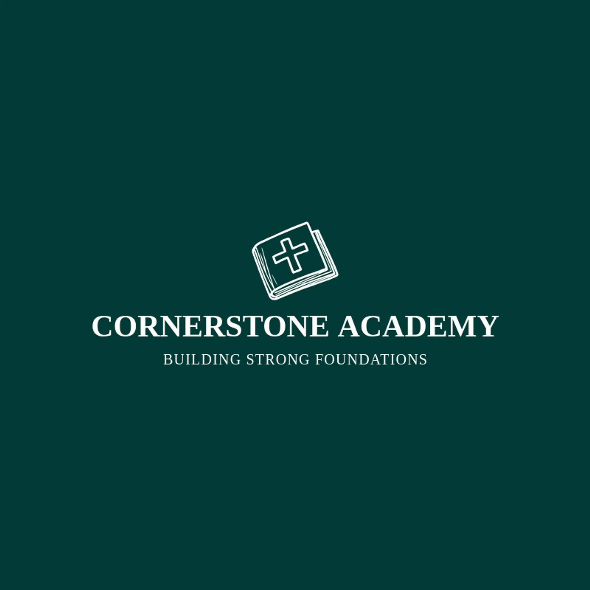 Cornerstone Academy logo for christian