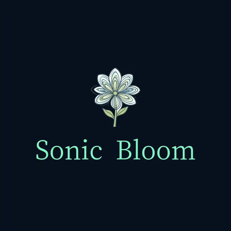 The band name Sonic Bloom as a branded logo with a color icon