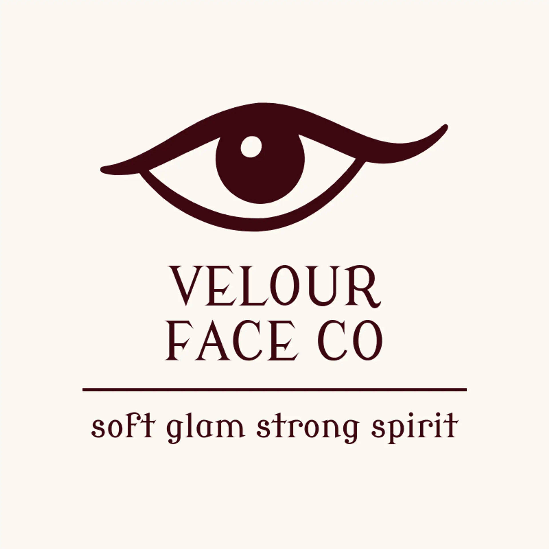 Velour Face Co logo for makeup
