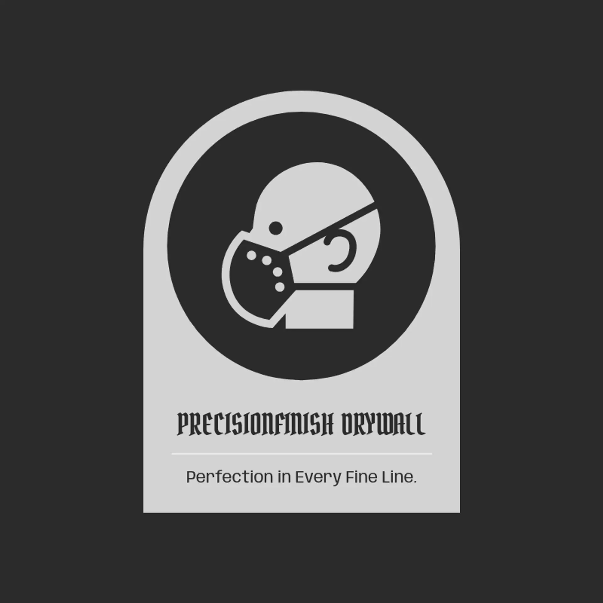 PrecisionFinish Drywall logo for construction dry wall