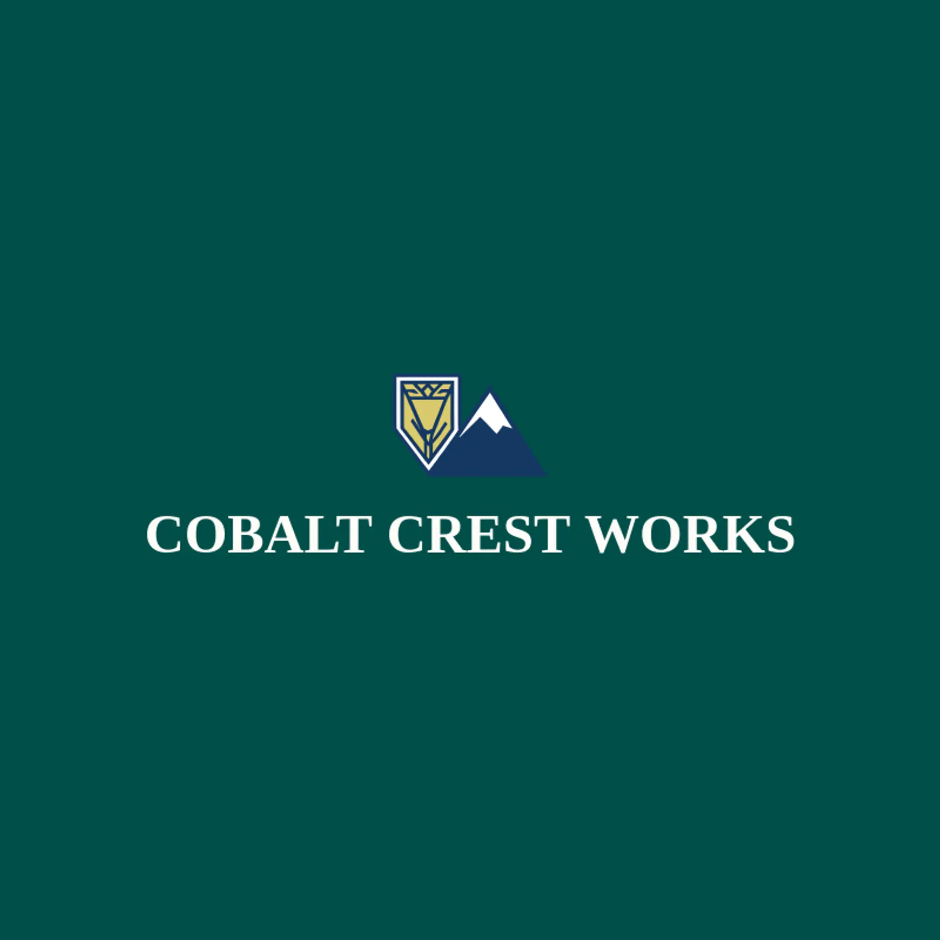 Cobalt Crest Works logo for patch
