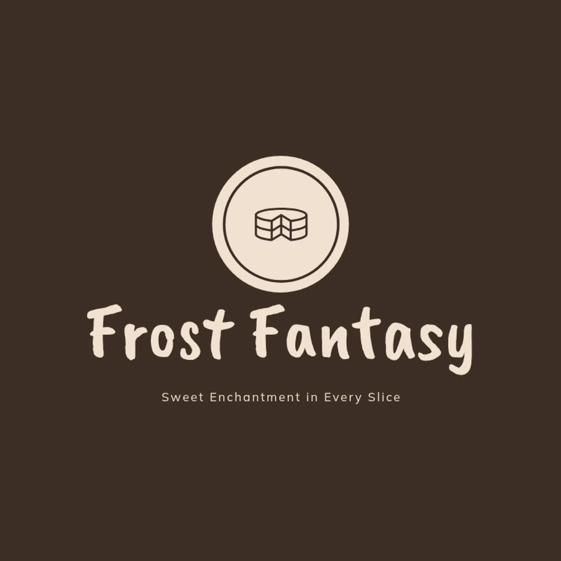 Frost Fantasy logo for cake