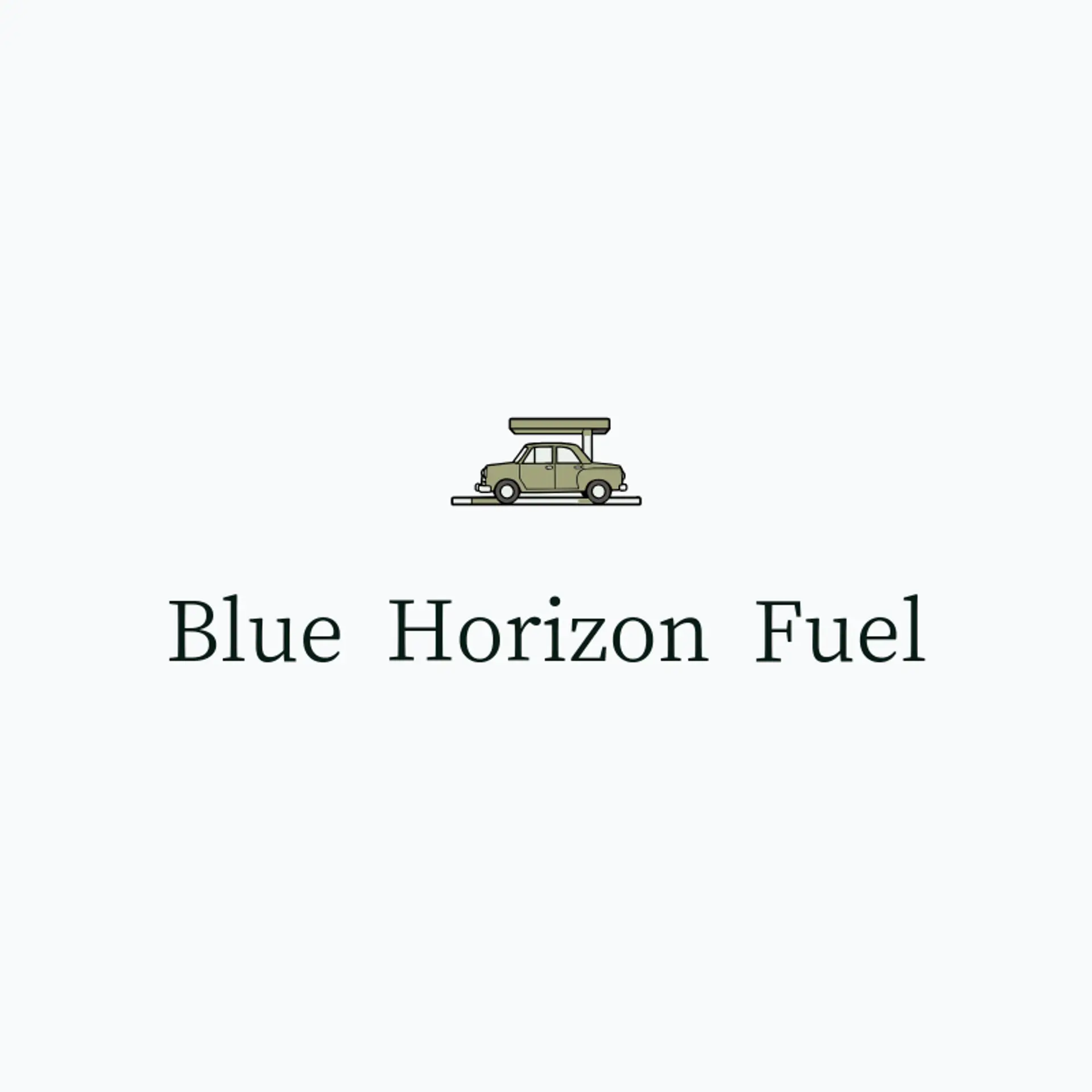 Blue Horizon Fuel logo for gas station