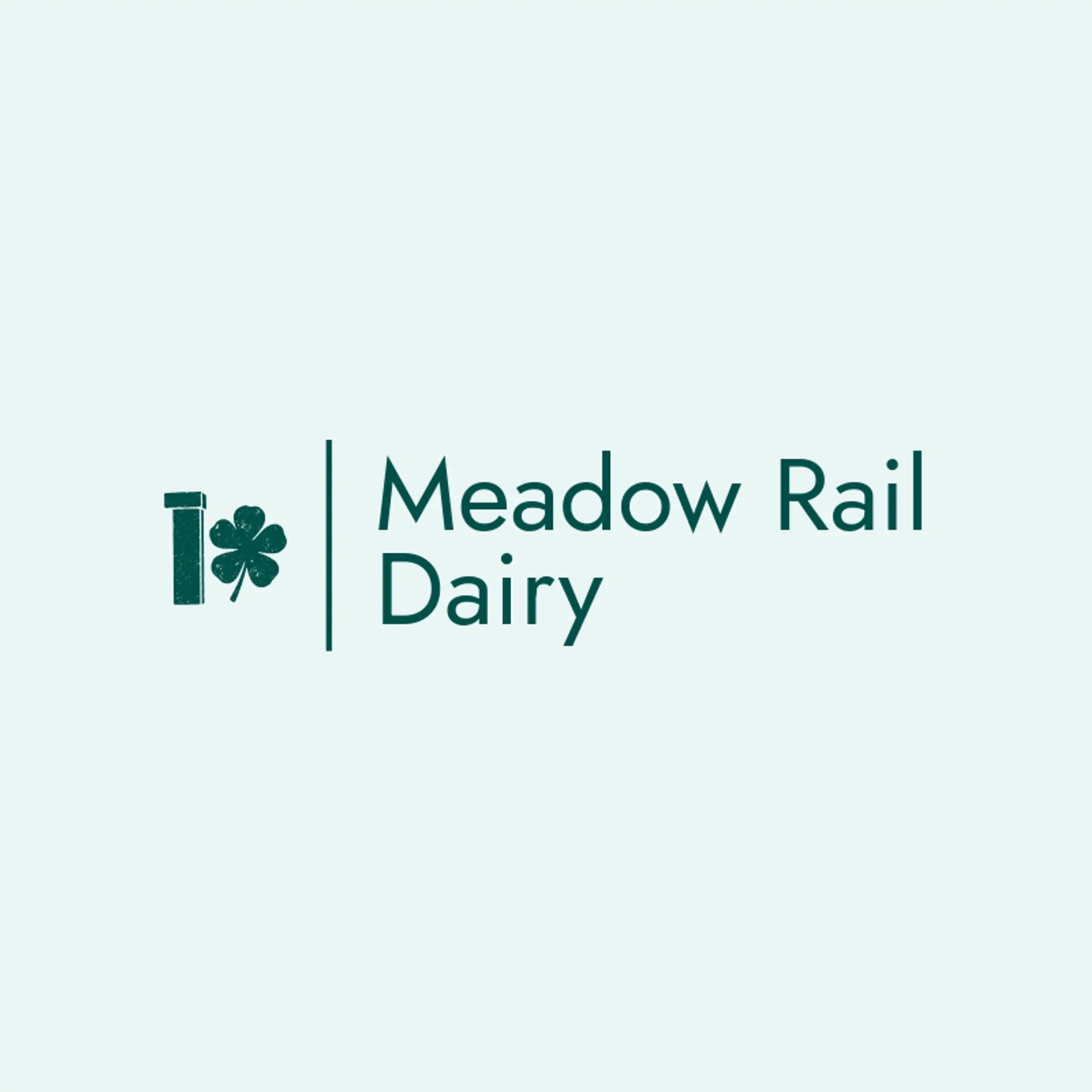 Meadow Rail Dairy logo for dairy farm