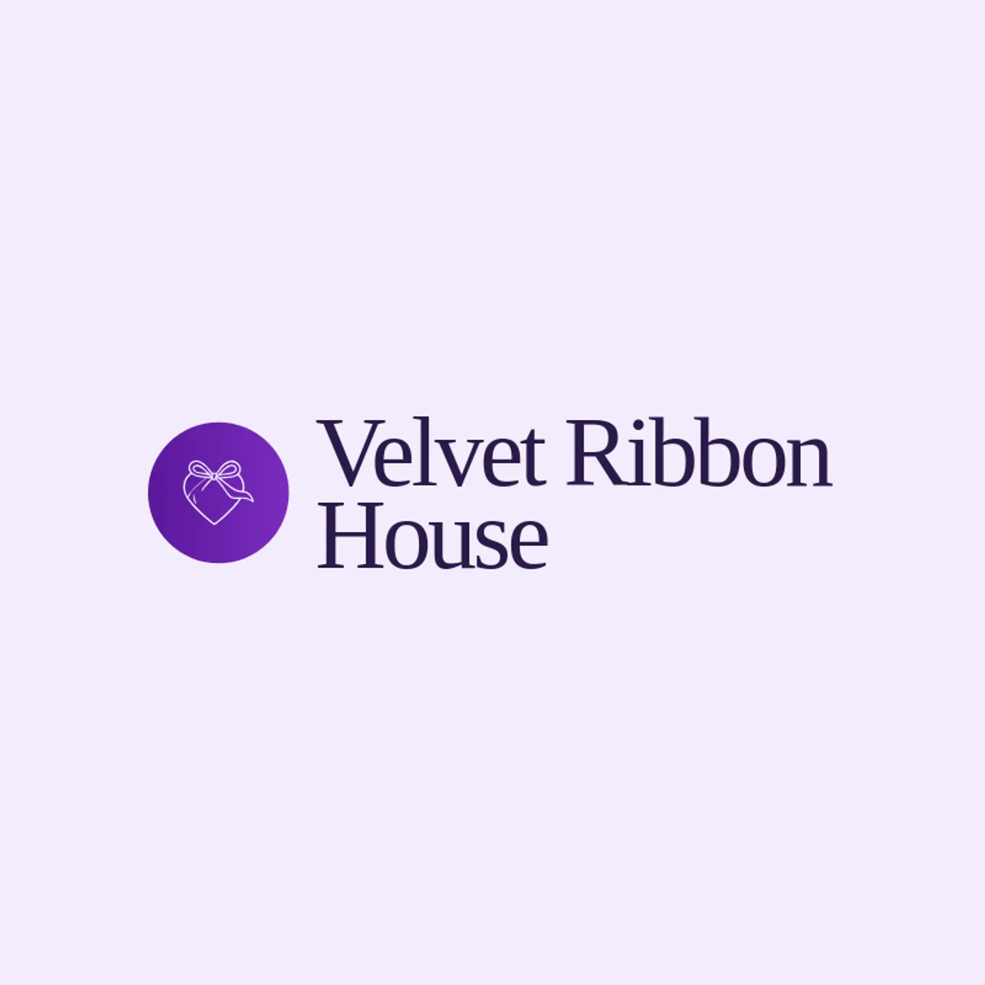 Velvet Ribbon House logo for valentine