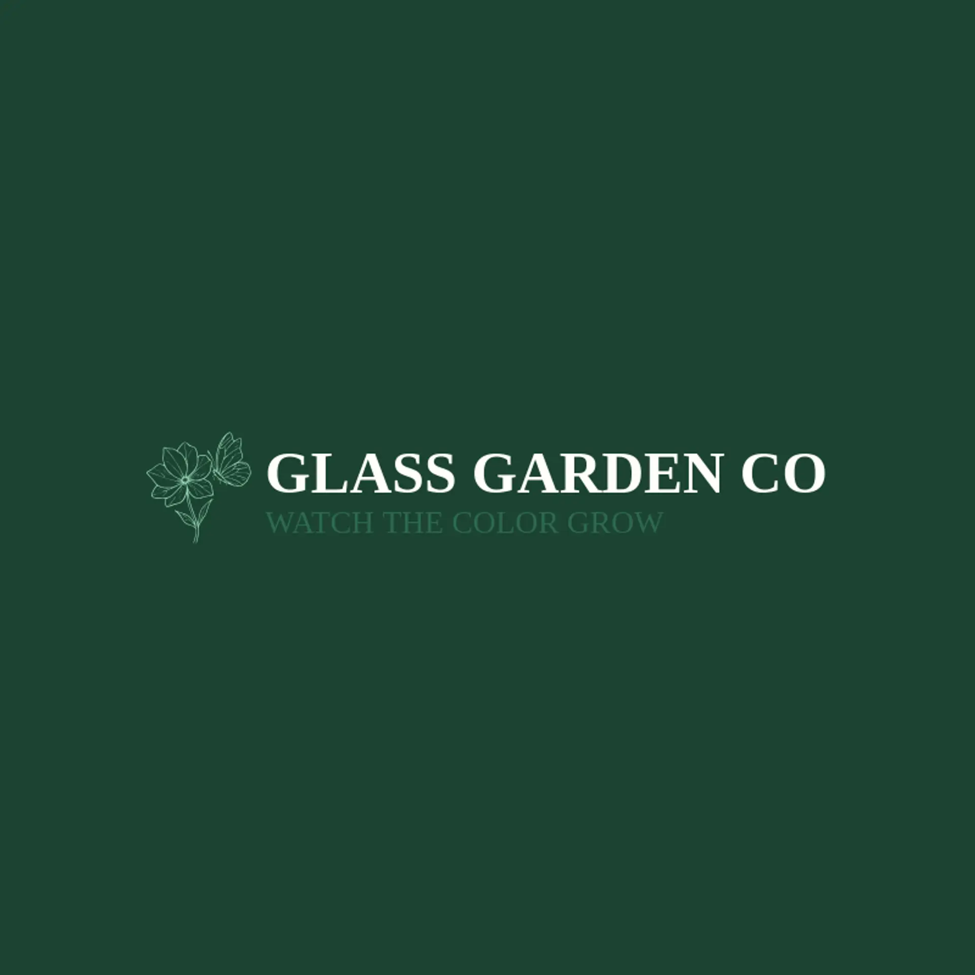 Glass Garden Co logo for stained glass