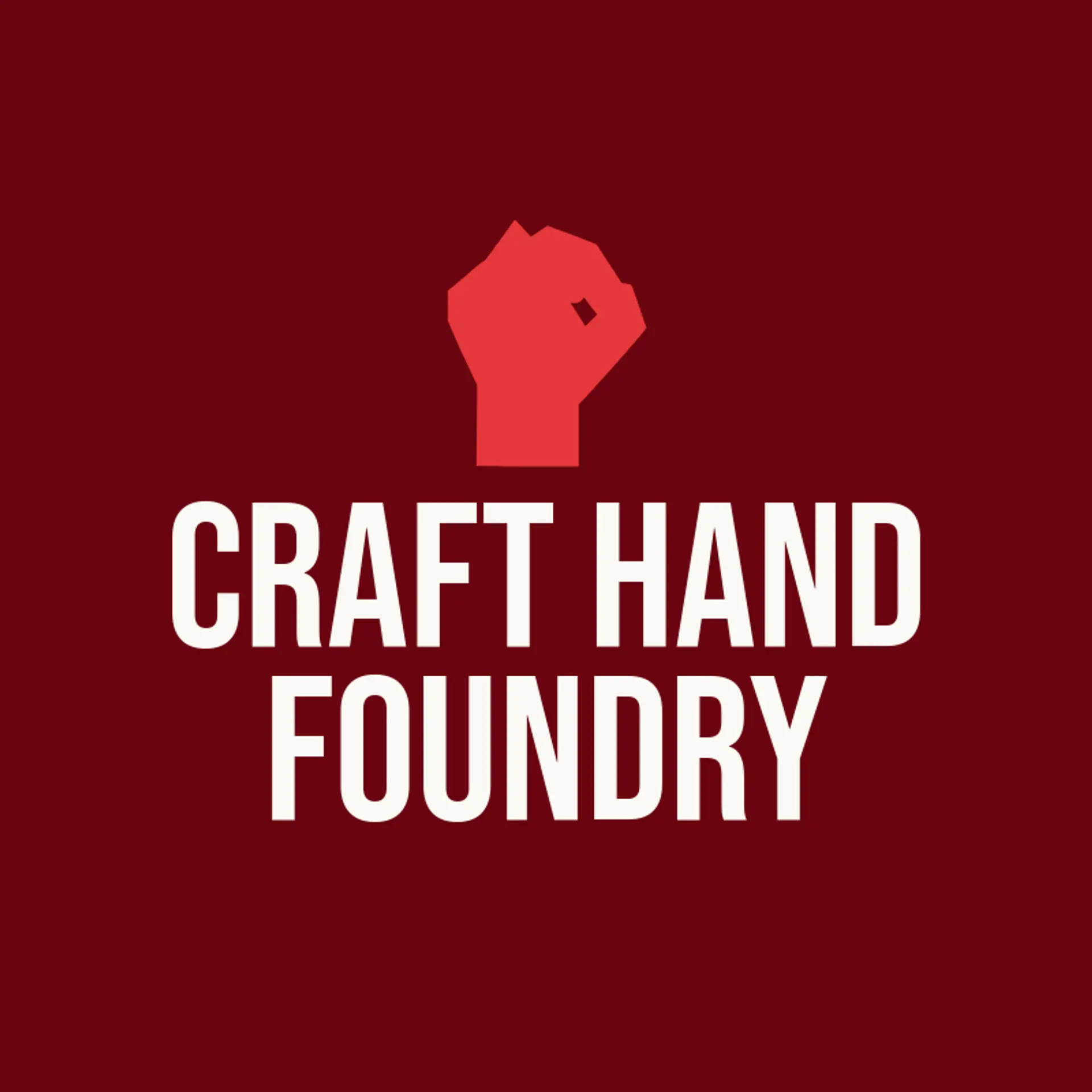 Craft Hand Foundry logo for hand