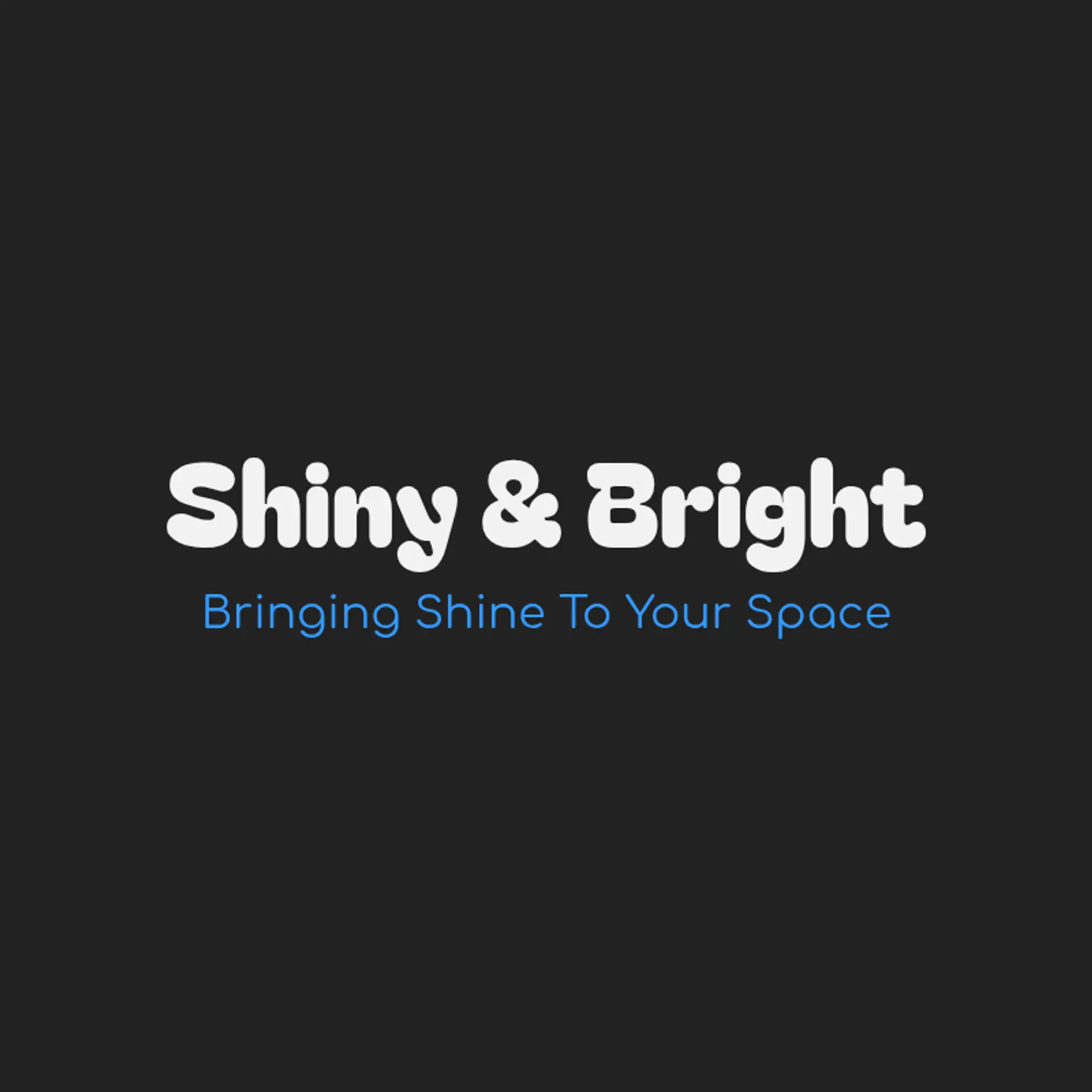 Shiny & Bright logo for blg cleaning service