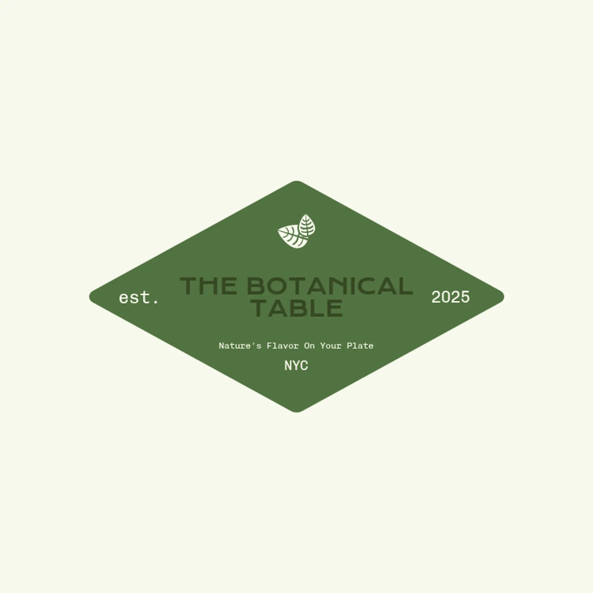 The Botanical Table logo for garden restaurant