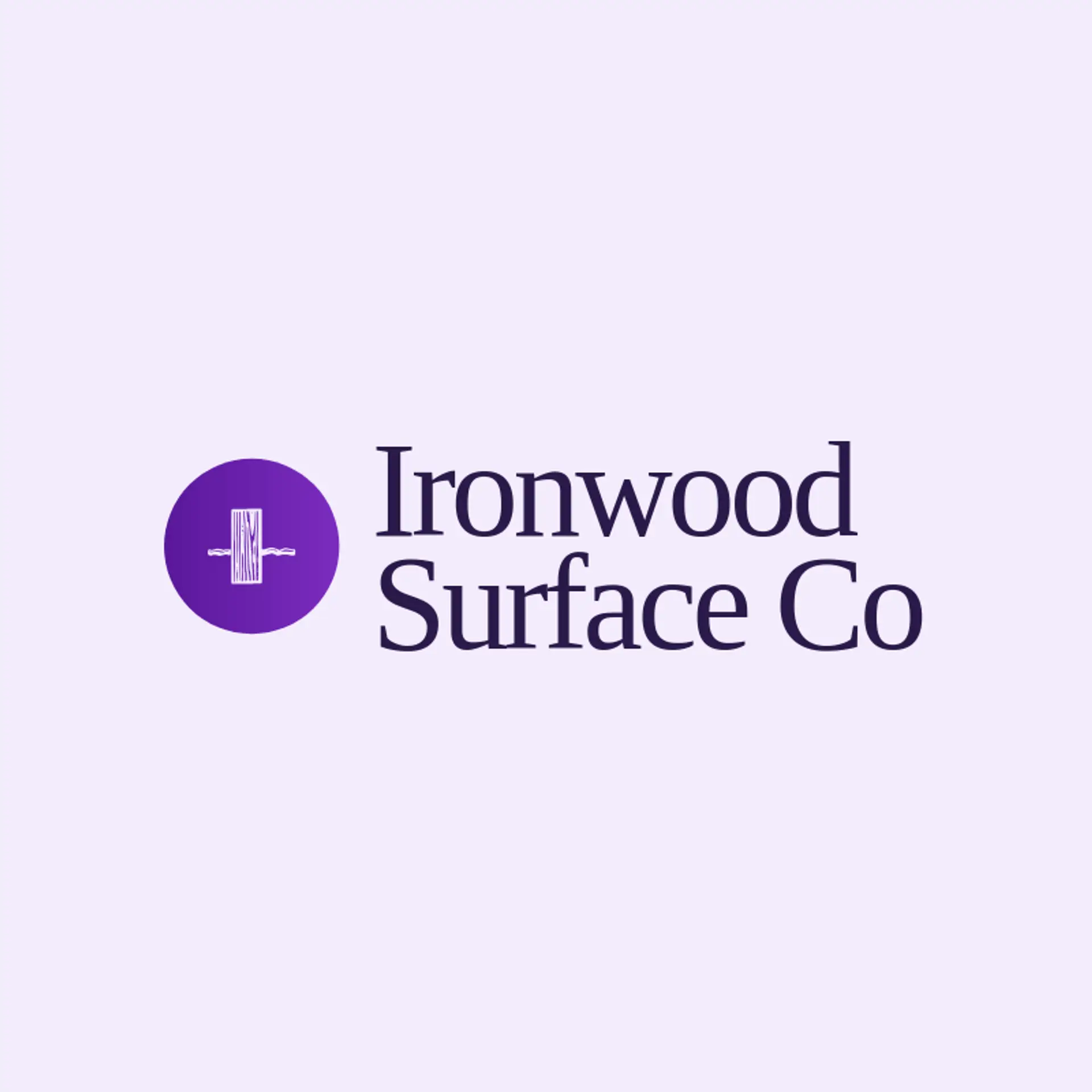 Ironwood Surface Co logo for flooring