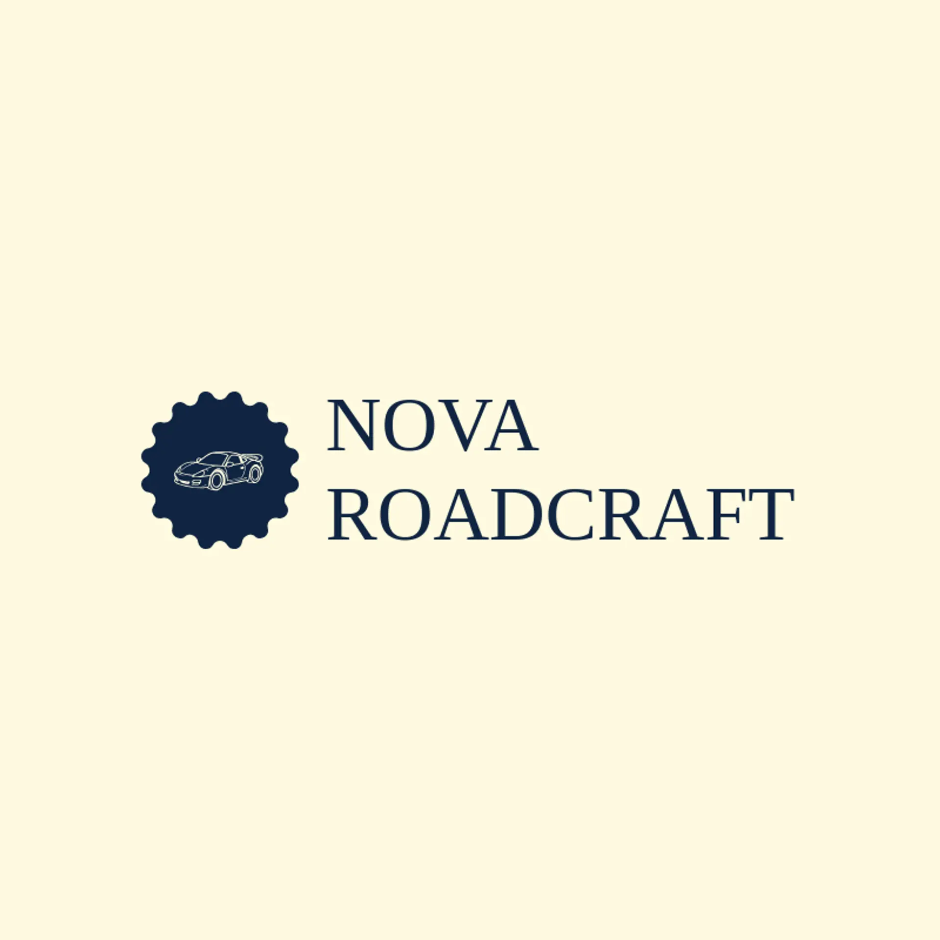 Nova Roadcraft logo for sports car