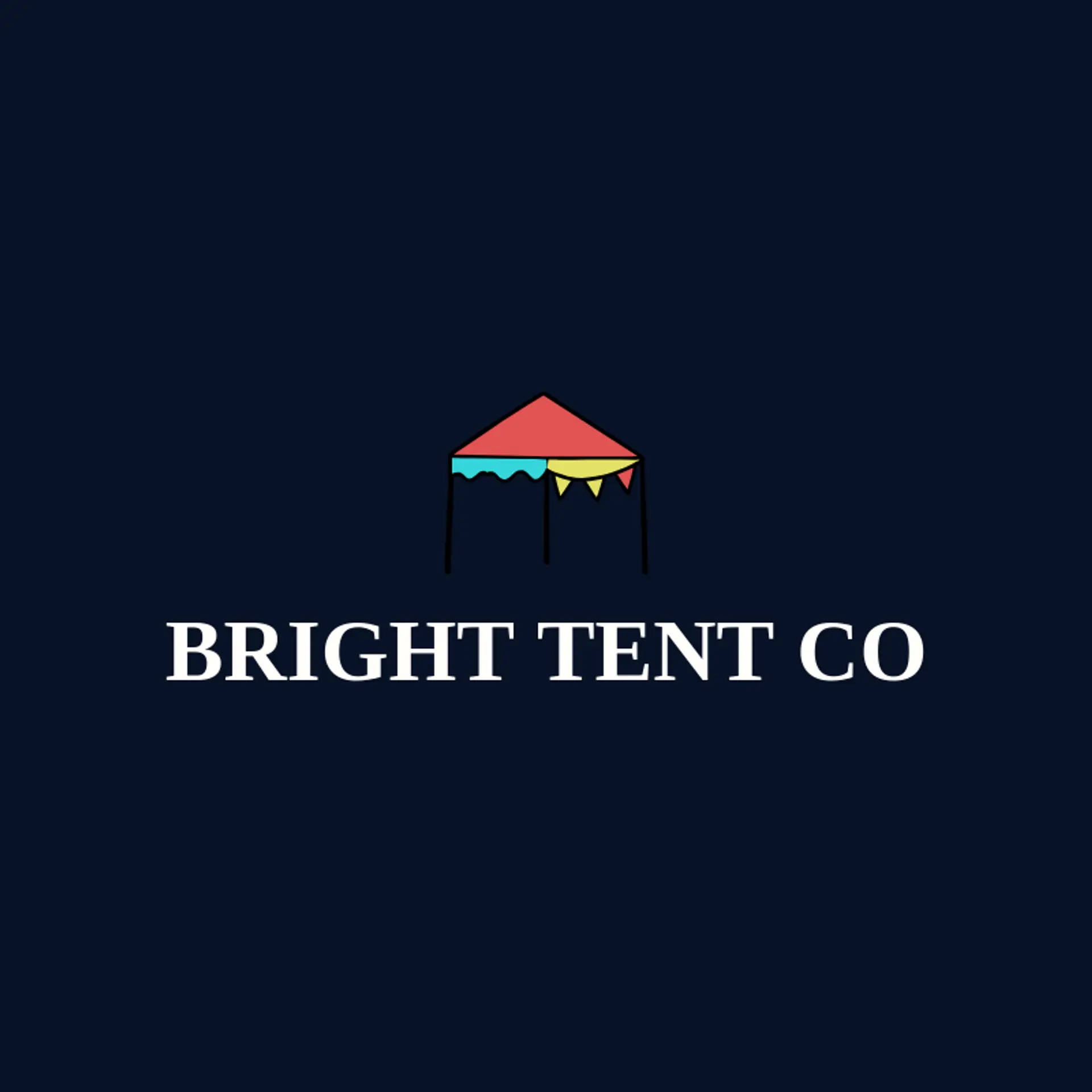Bright Tent Co logo for party rental