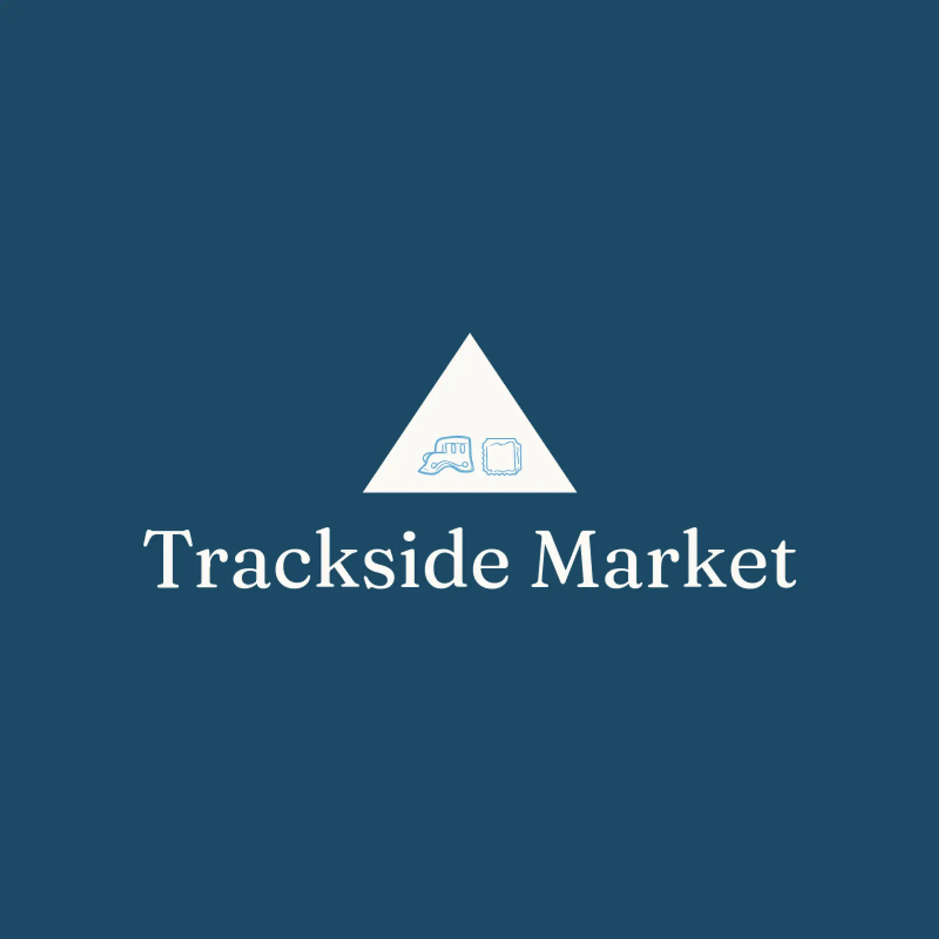 Trackside Market logo for train