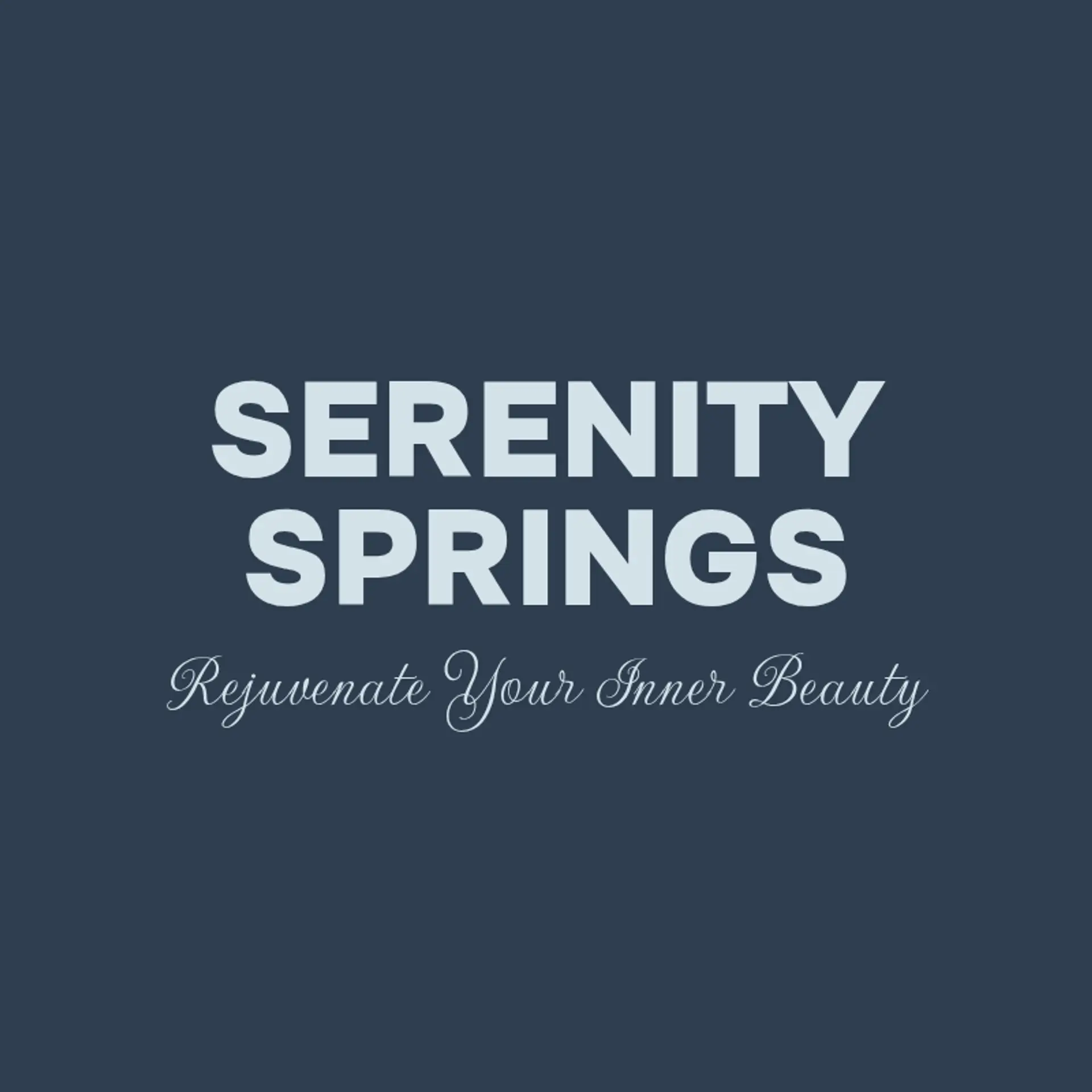Serenity Springs logo for beauty spa