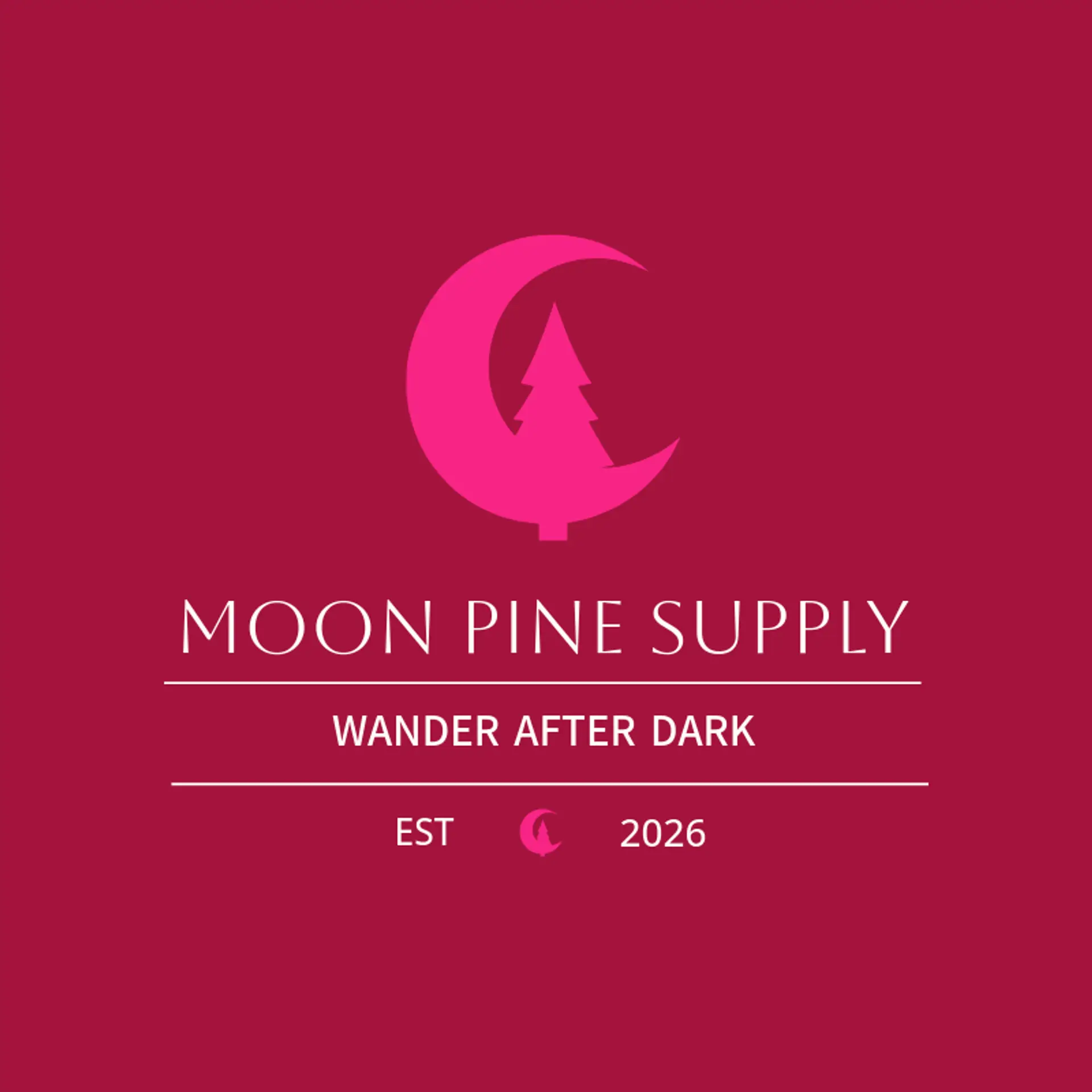 Moon Pine Supply logo for moon