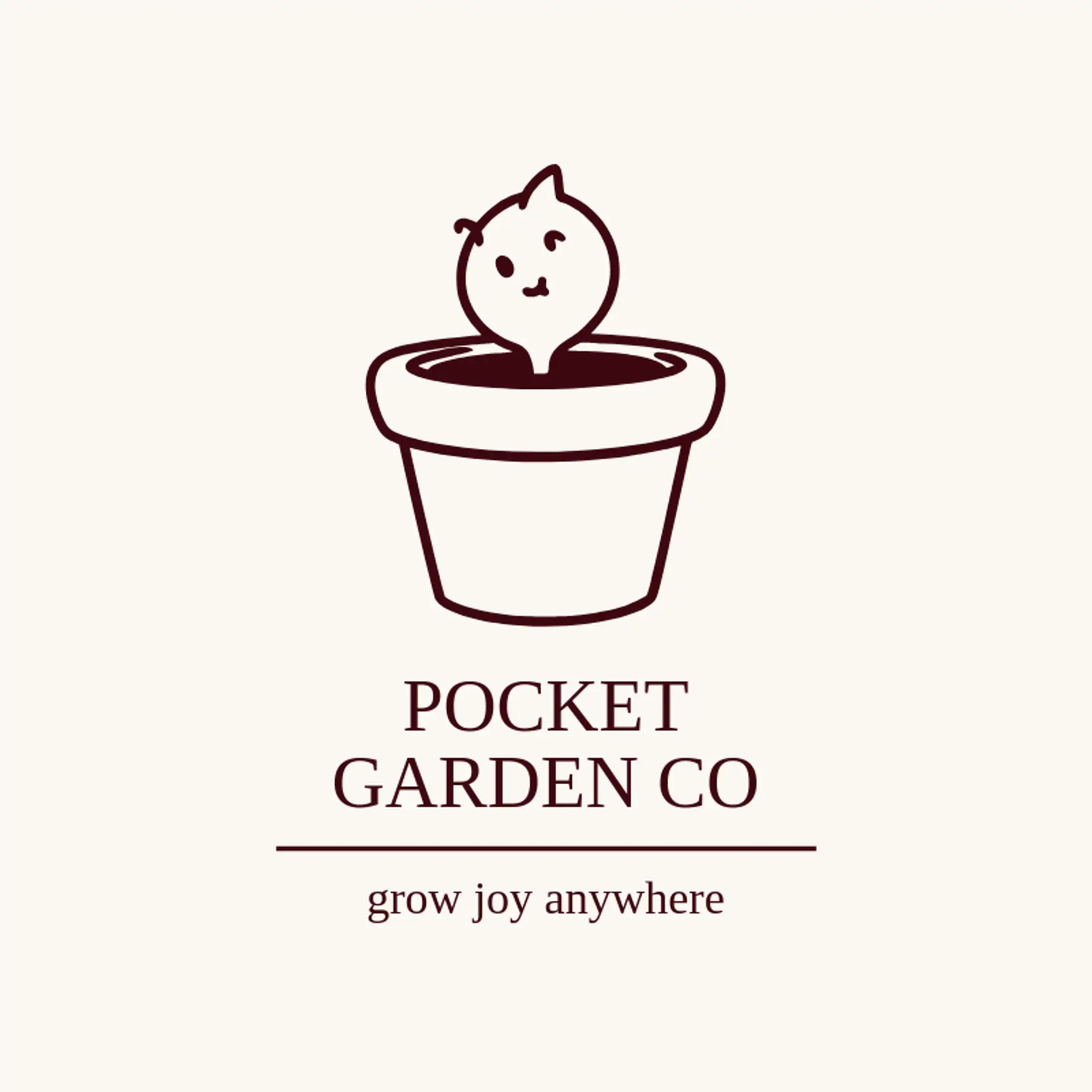 Pocket Garden Co logo for seed