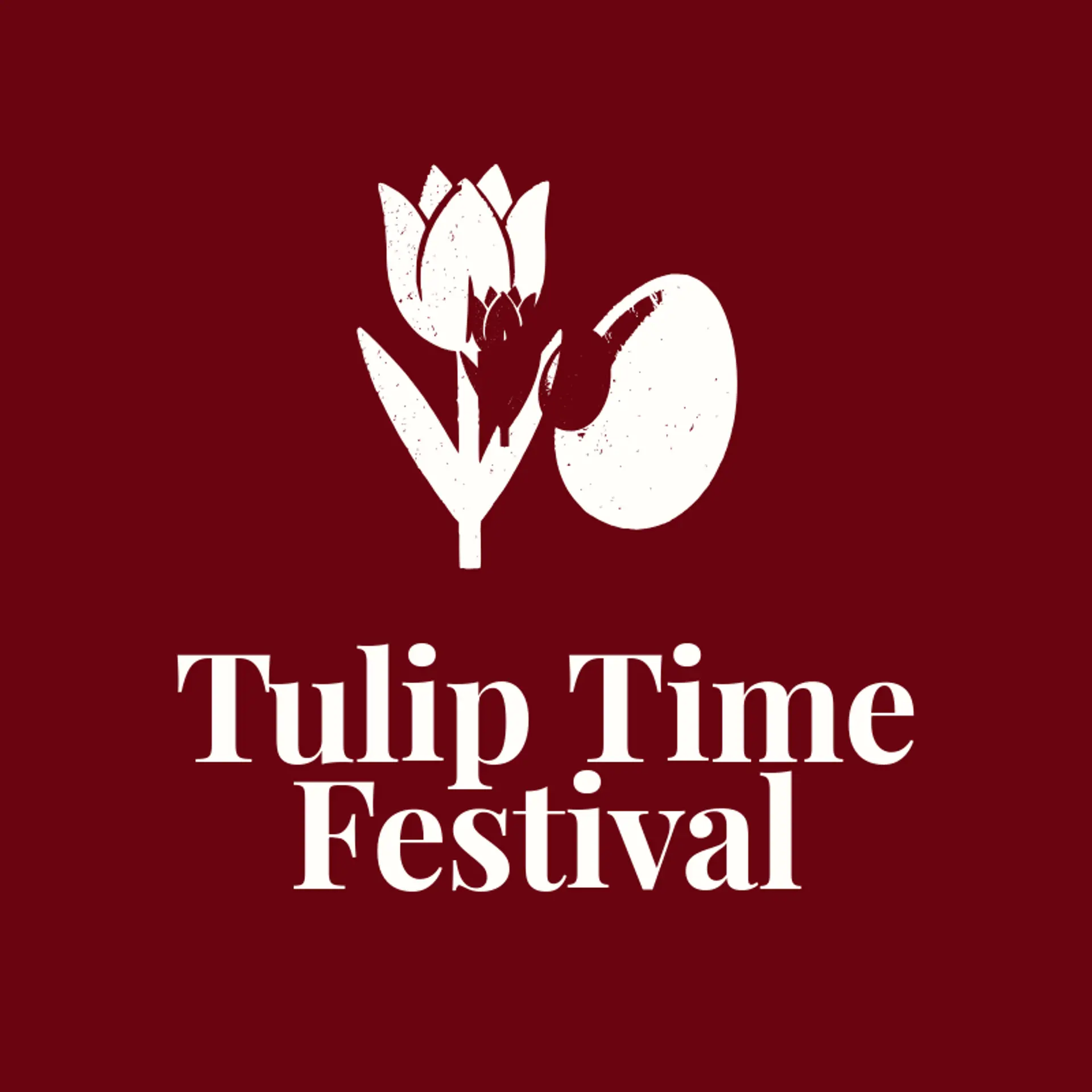 Tulip Time Festival logo for easter