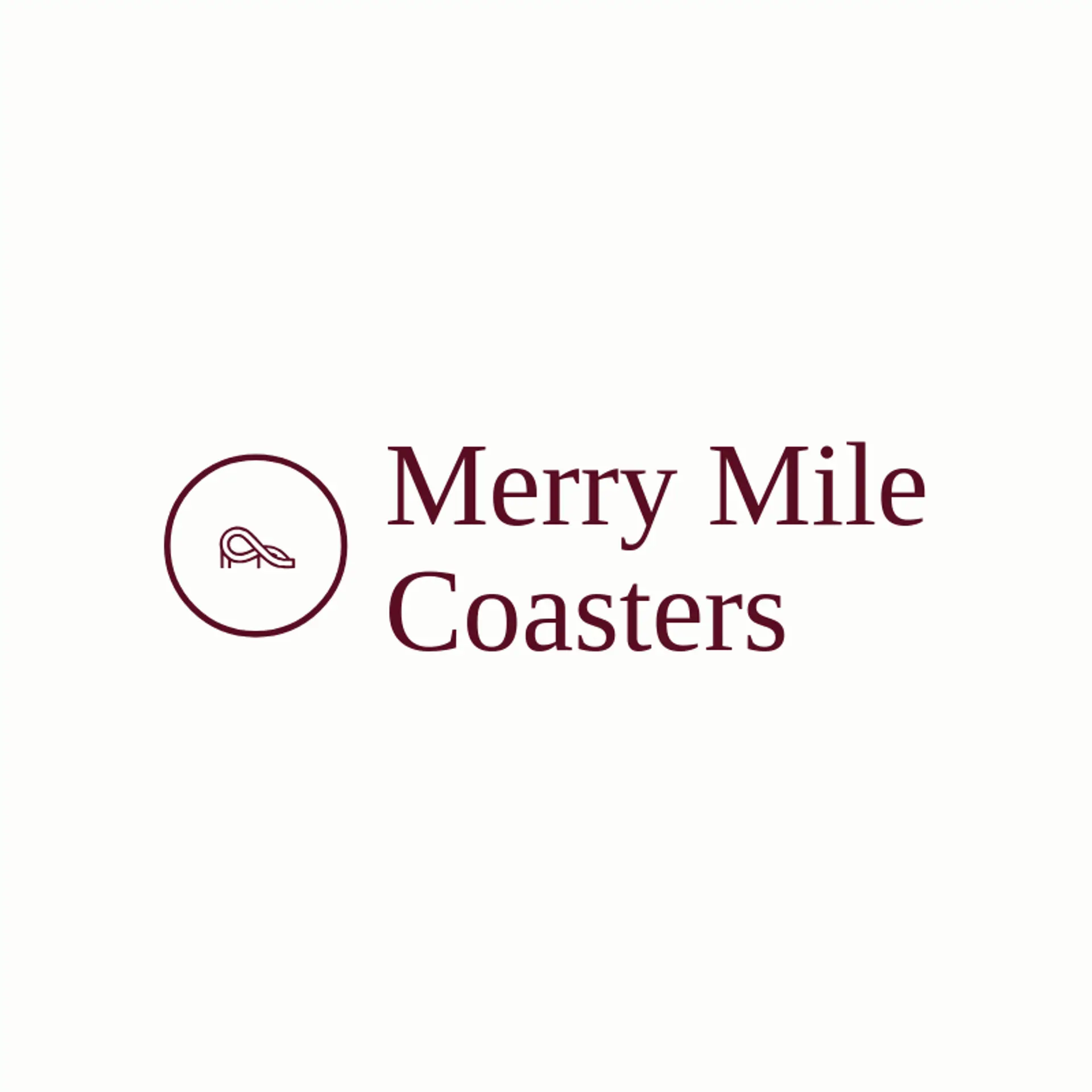 Merry Mile Coasters logo for roller coaster