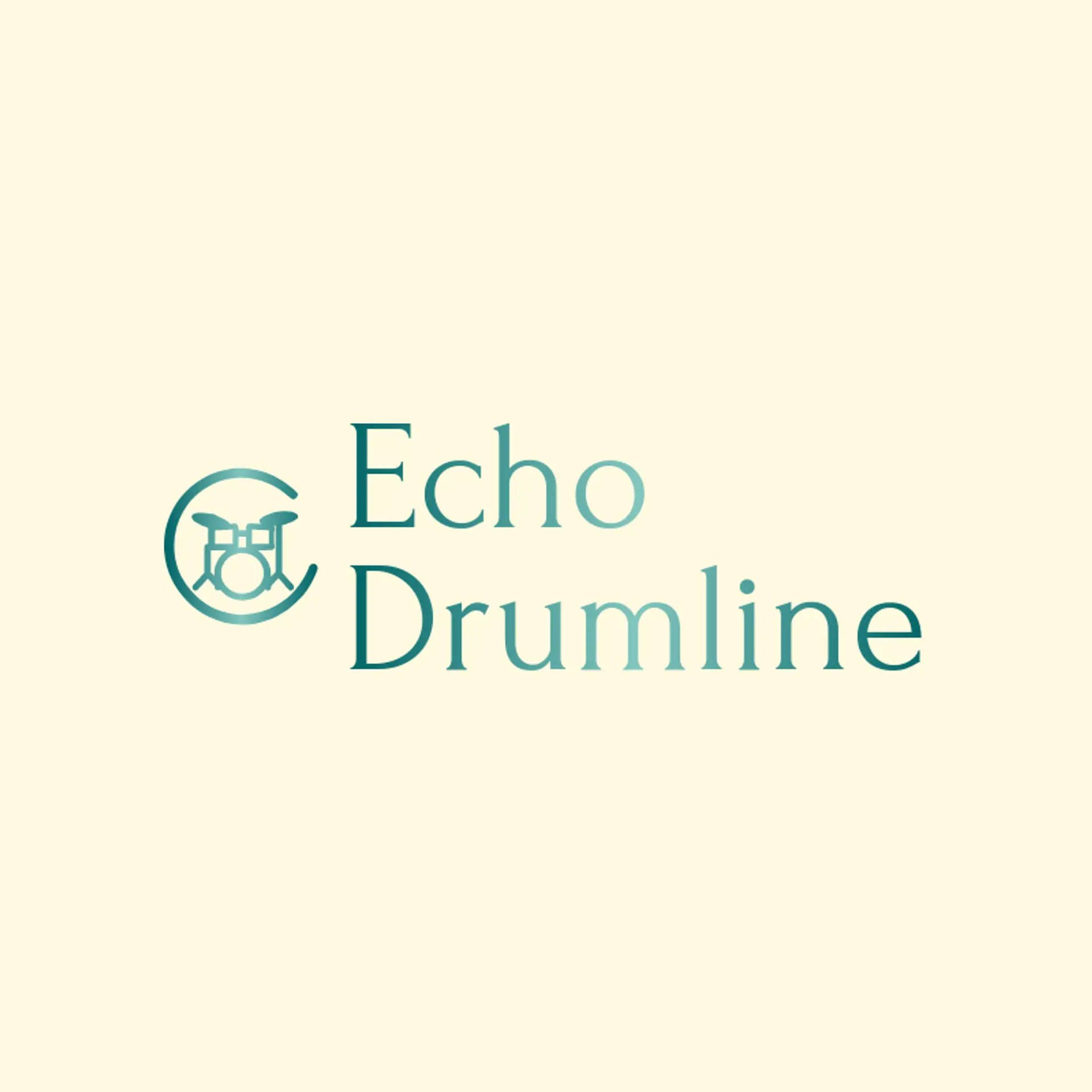 Echo Drumline logo for rock