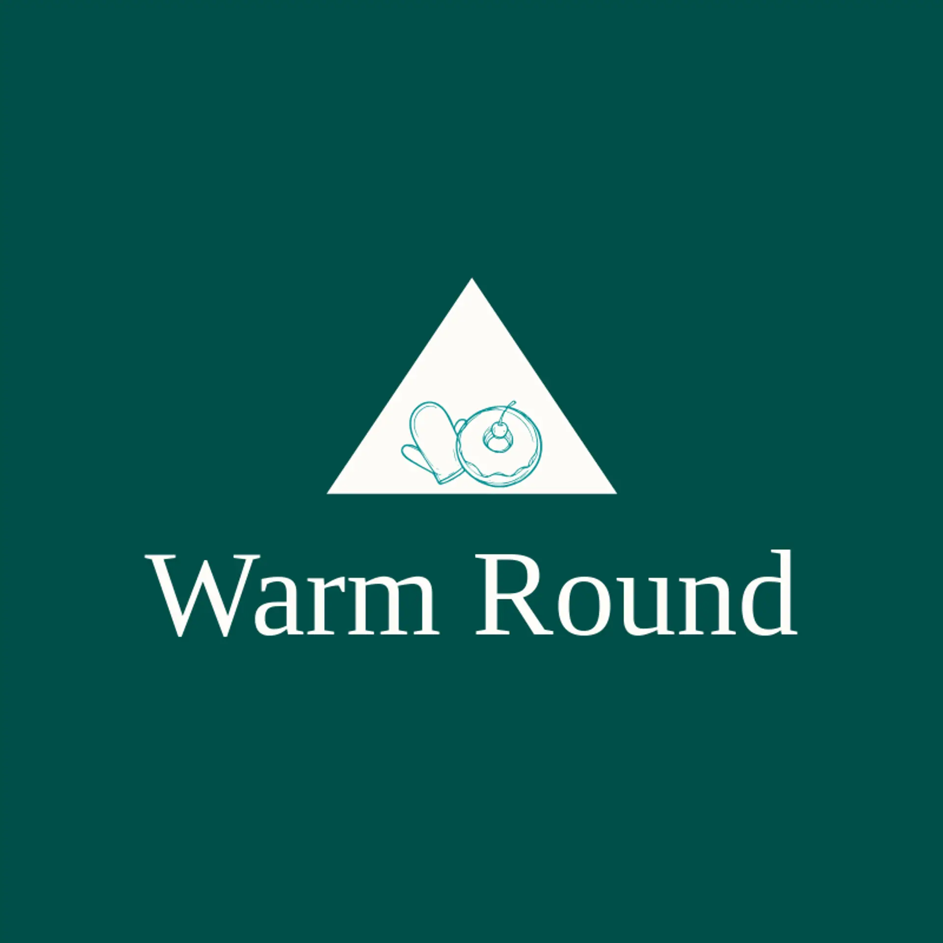 Warm Round logo for donut